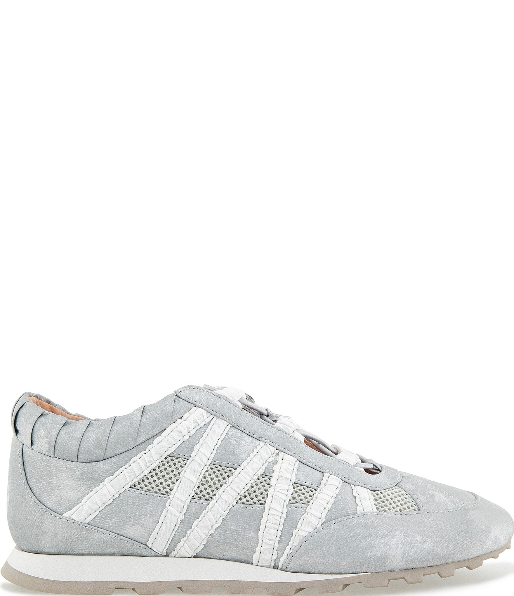 Jambu Women's Nadia Metallic Shimmer Leather Bungee Lace Sneakers