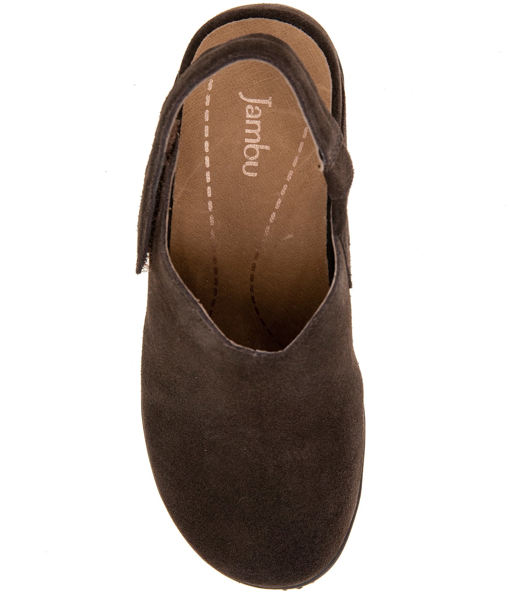 Jambu Women's Nori Suede Slingback Wedge Clogs