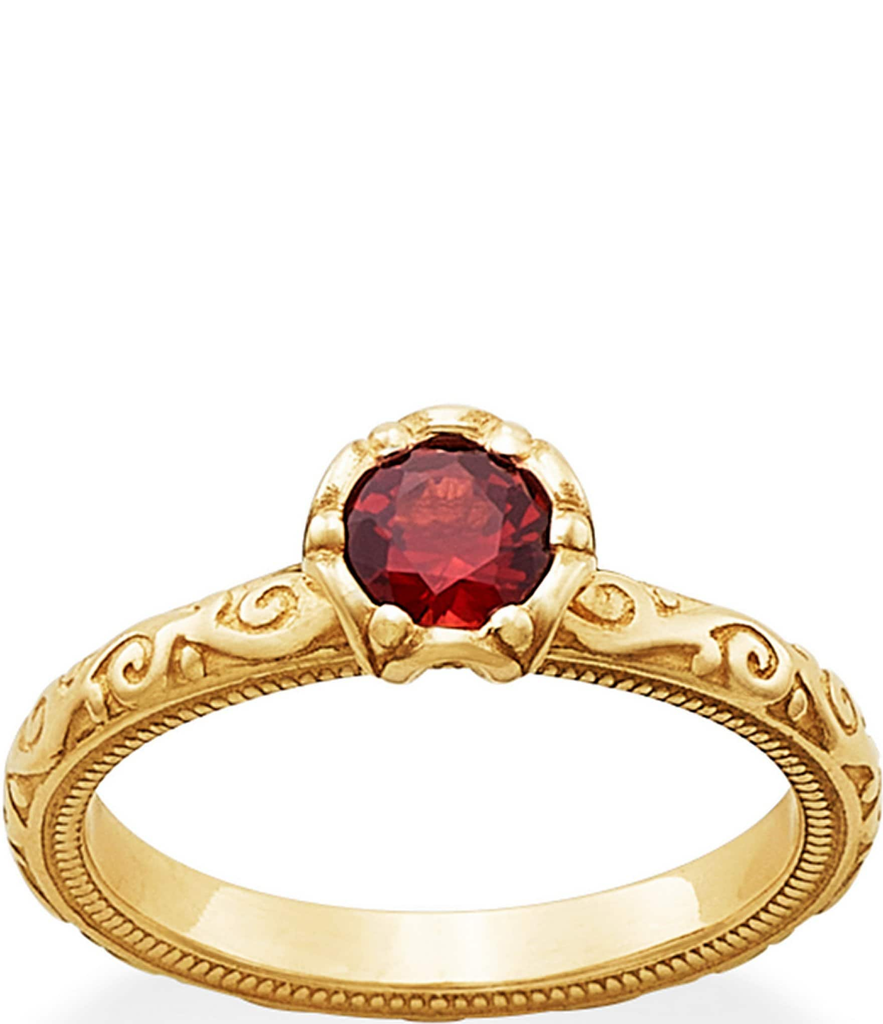 James Avery 14K Gold Cherished Birthstone Band Ring