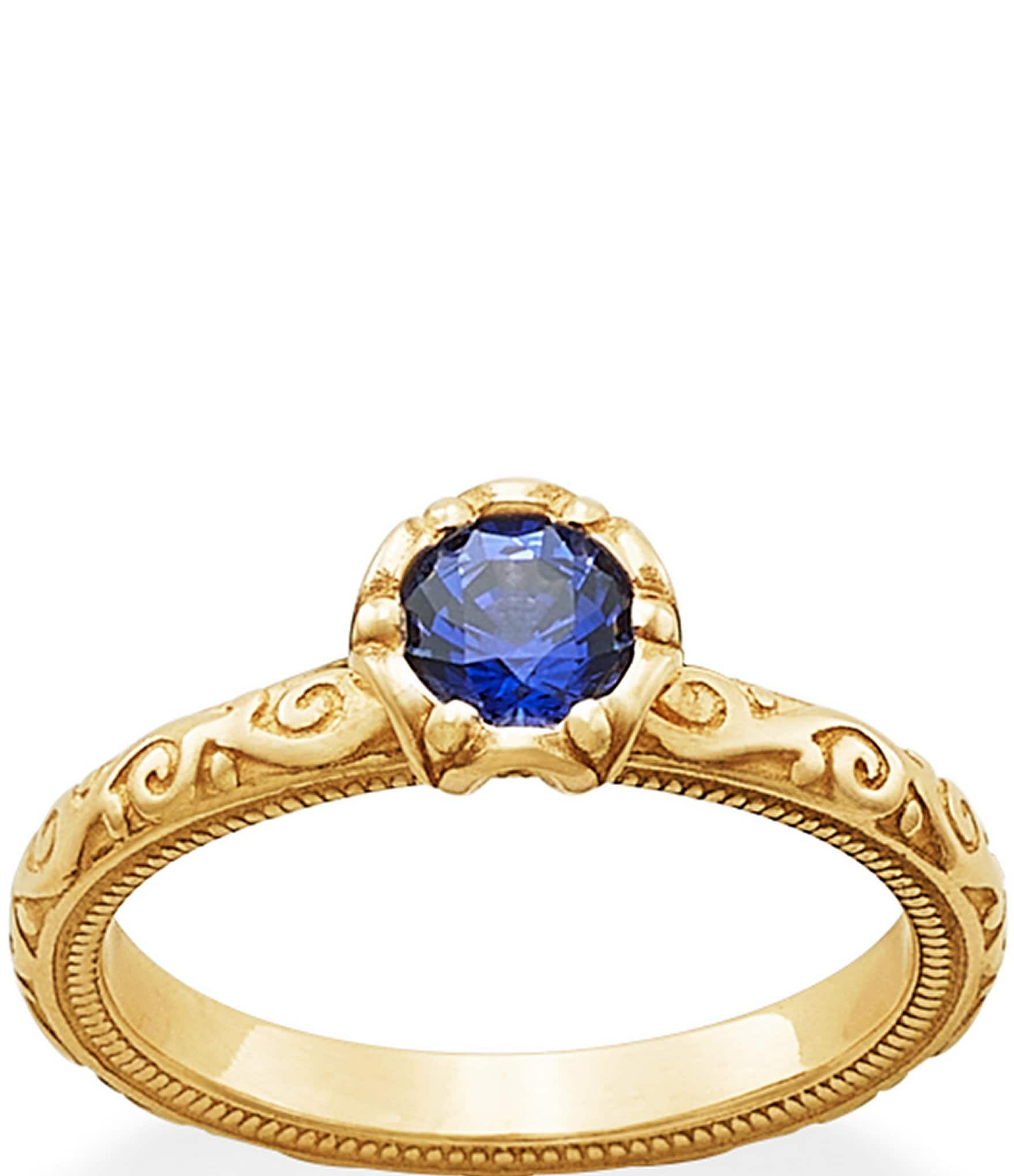 James Avery 14K Gold Cherished Birthstone Band Ring