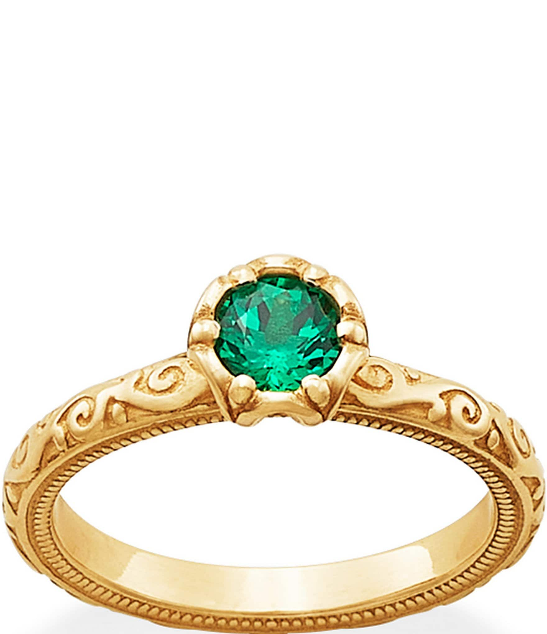 James Avery 14K Gold Cherished Birthstone Band Ring