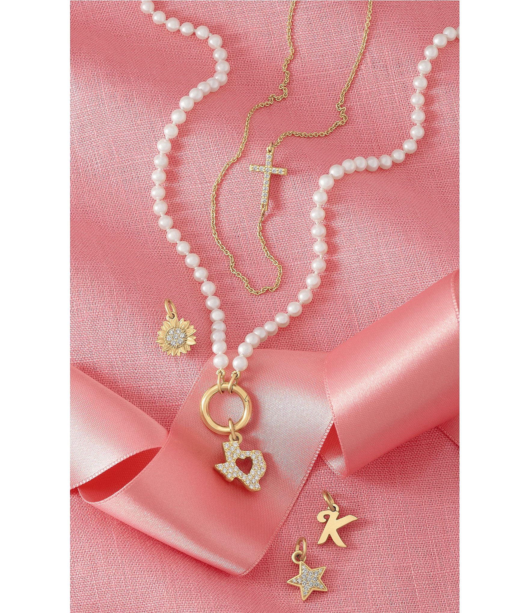James Avery 14K Gold Diamond Pave Star Pendant