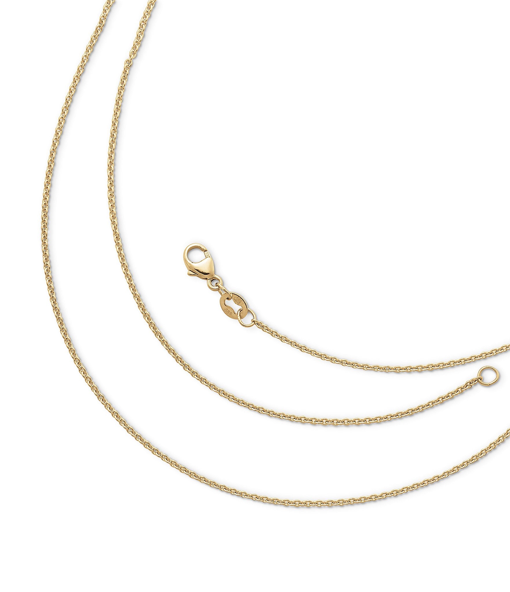 Anne Klein Flat Gold Chain Collar Necklace