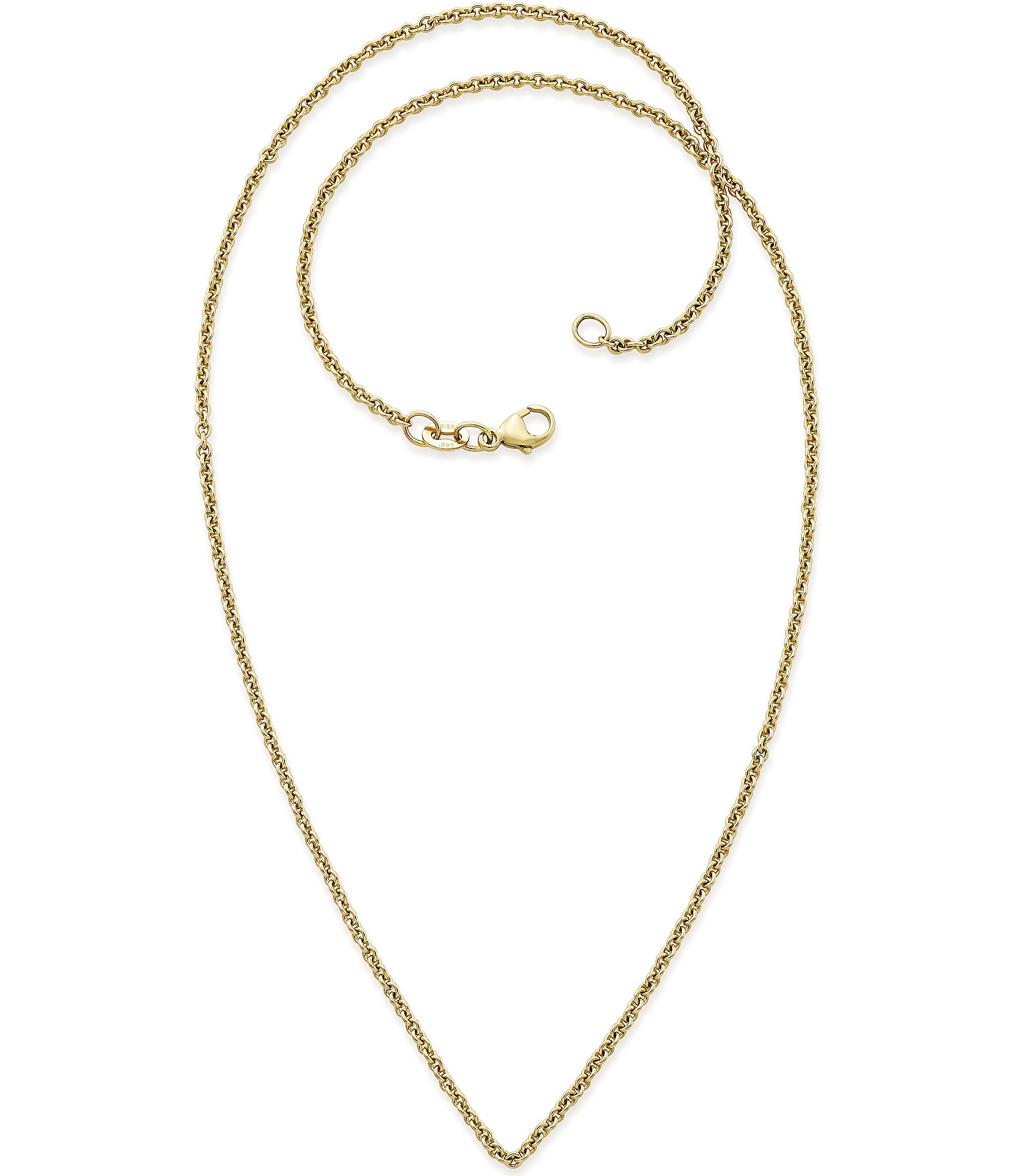 James Avery 18K White Gold Fine Cable Chain - 18 in.