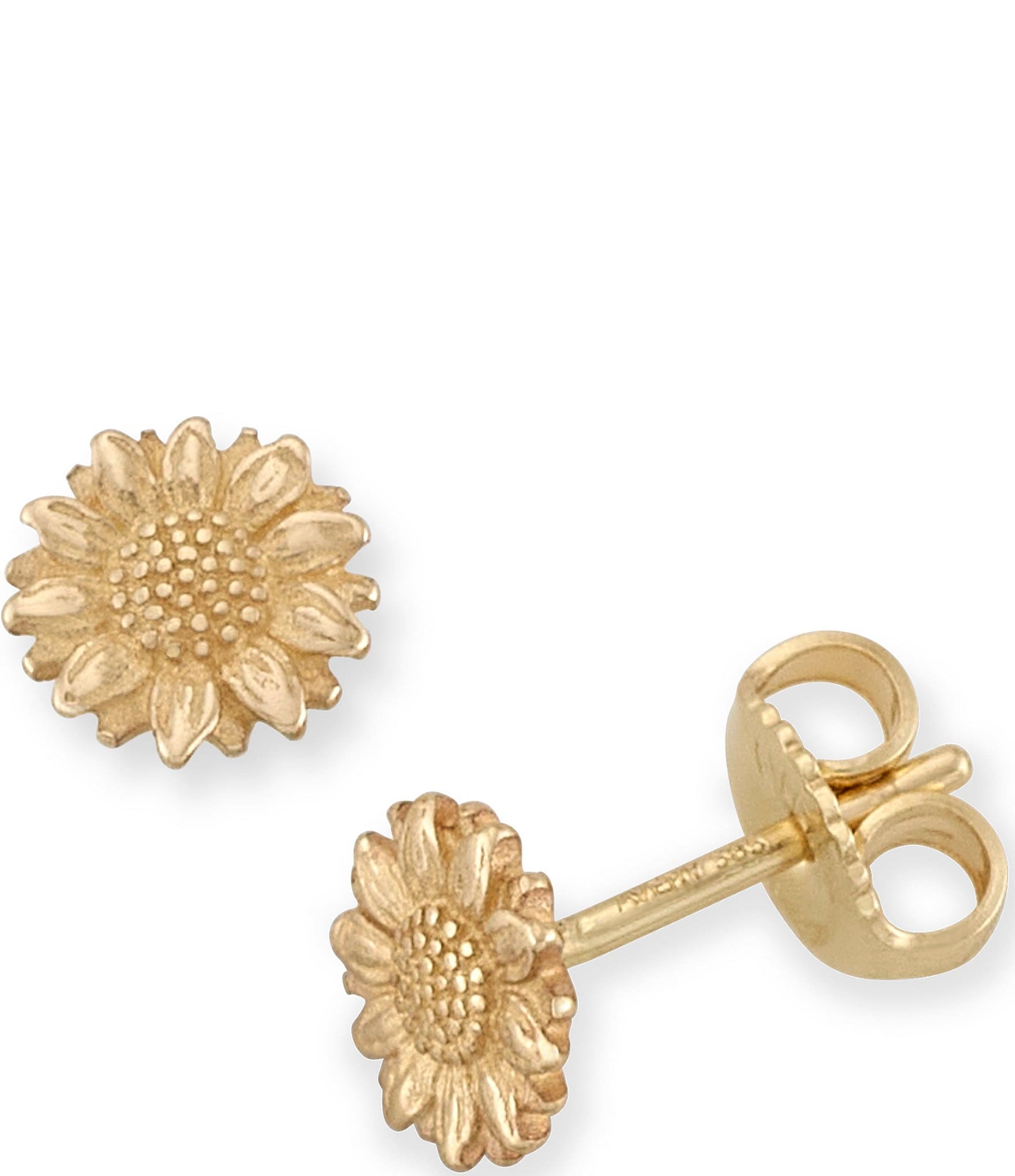 James Avery 14K Gold Mini Sunflower Stud Earrings