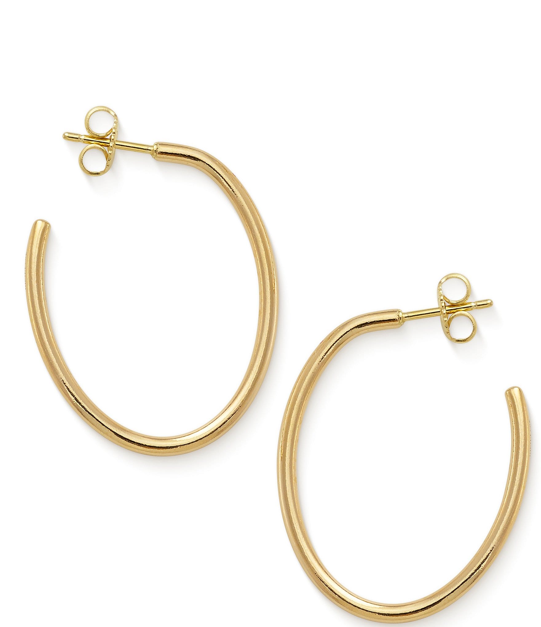 James Avery 14K Gold Oval Hoop Ear Posts