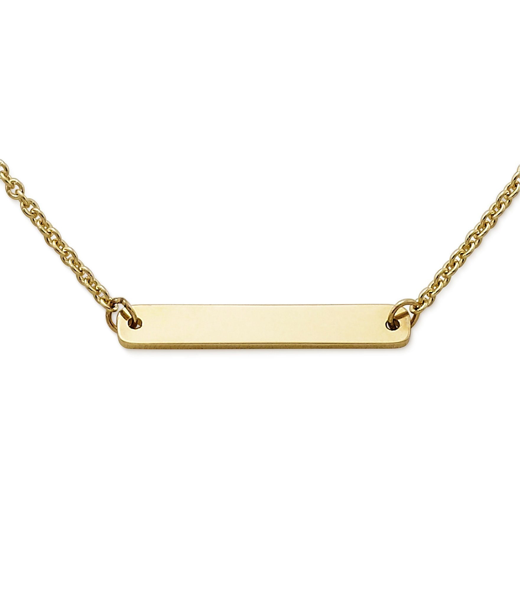 James Avery 14K Gold Petite Engravable Horizon Necklace