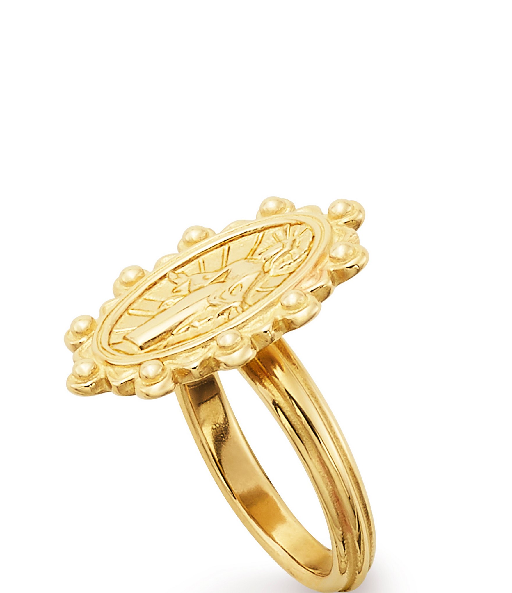 James Avery 14K Gold Virgin Mary Ring