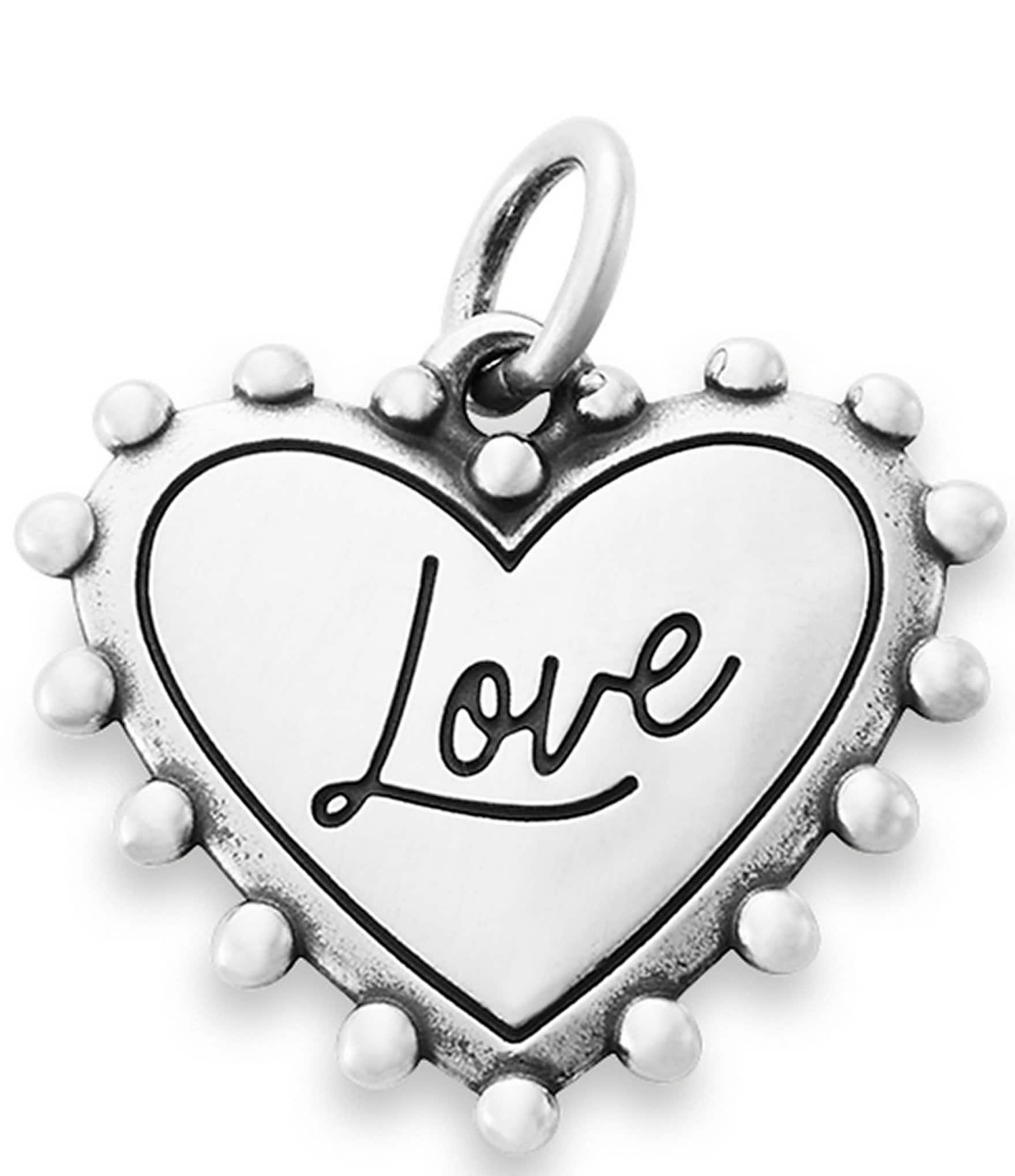 James Avery Beaded Heart Love Charm