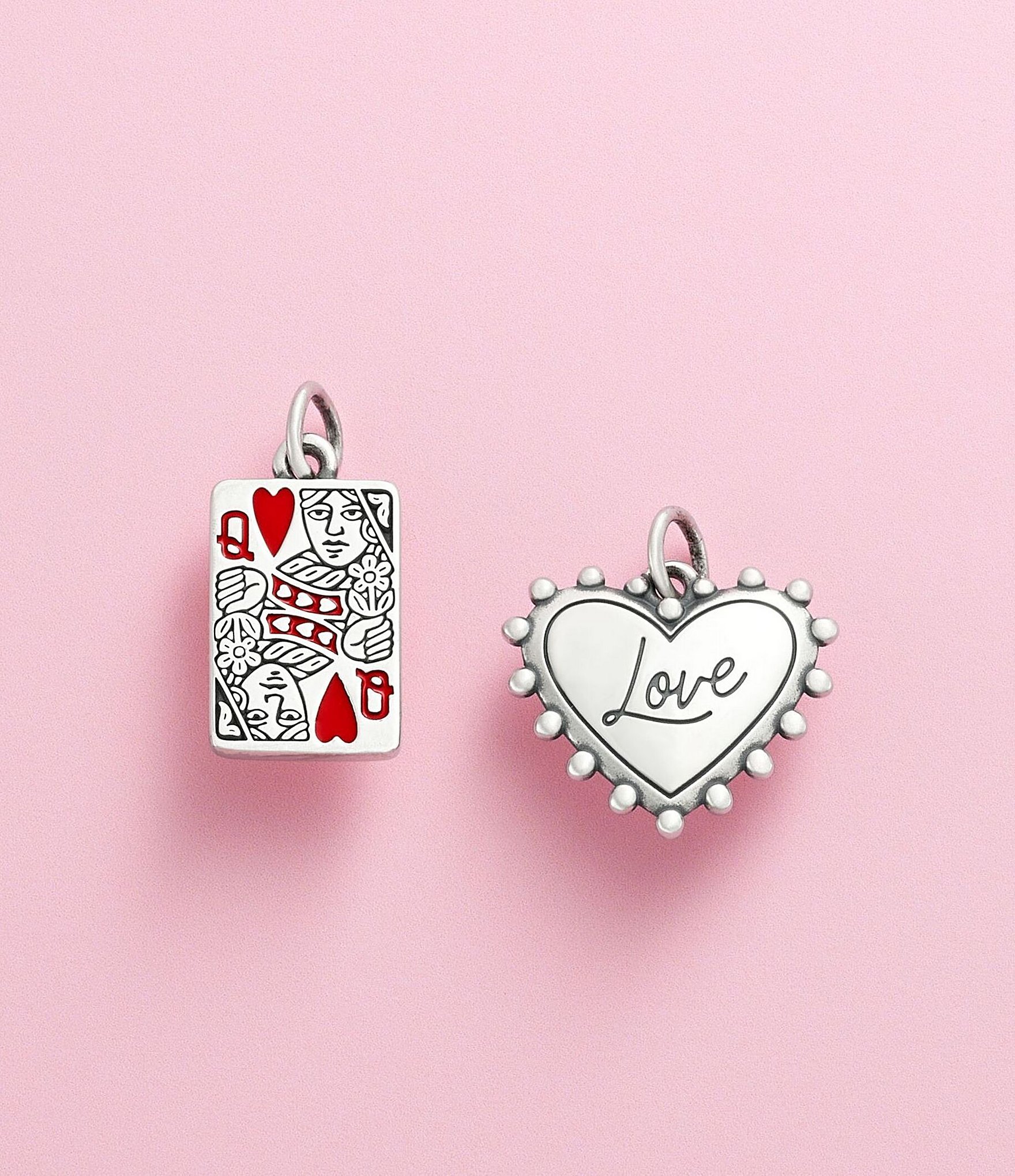 James Avery Beaded Heart Love Charm