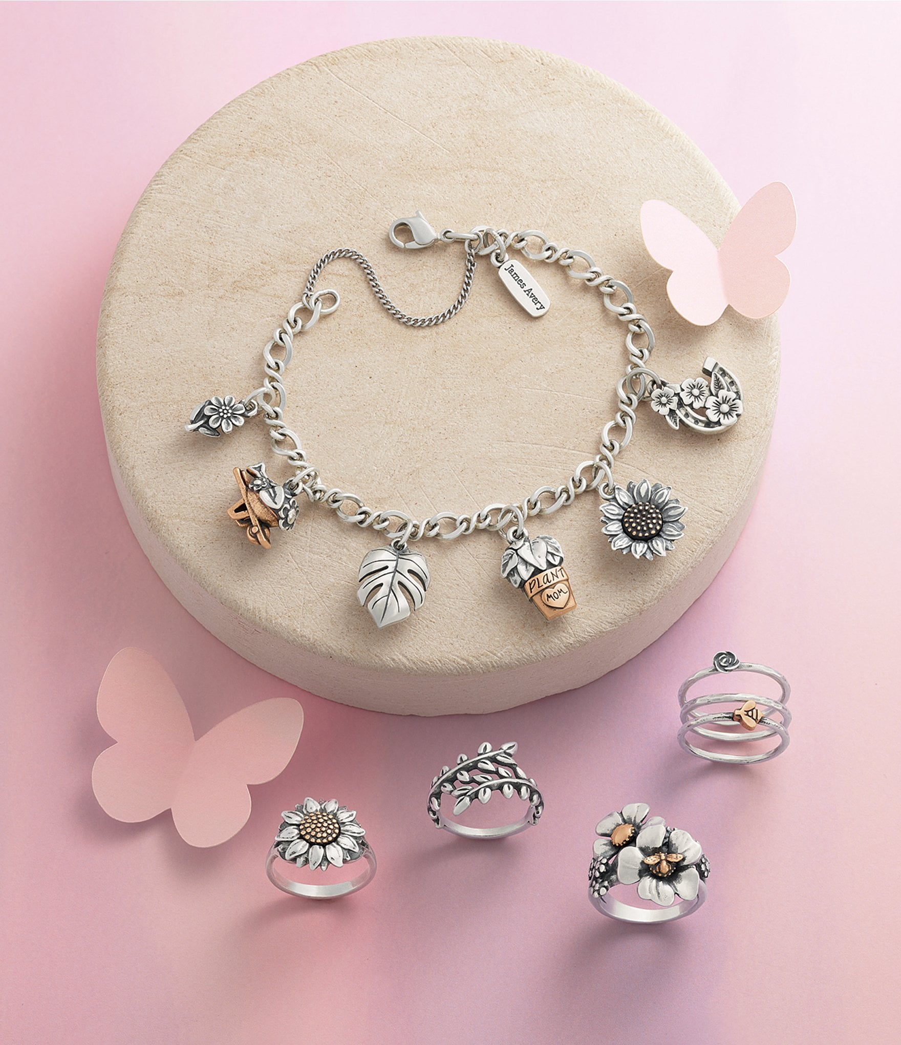 James Avery Blossoms and Bee Ring