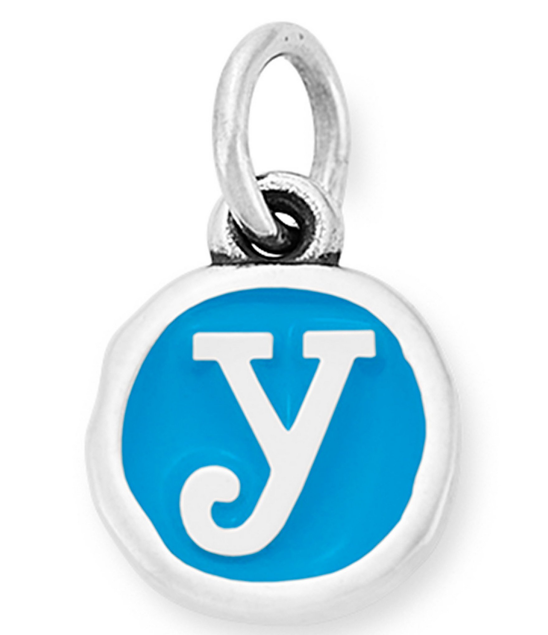 James Avery Blue Enamel Initial Charm