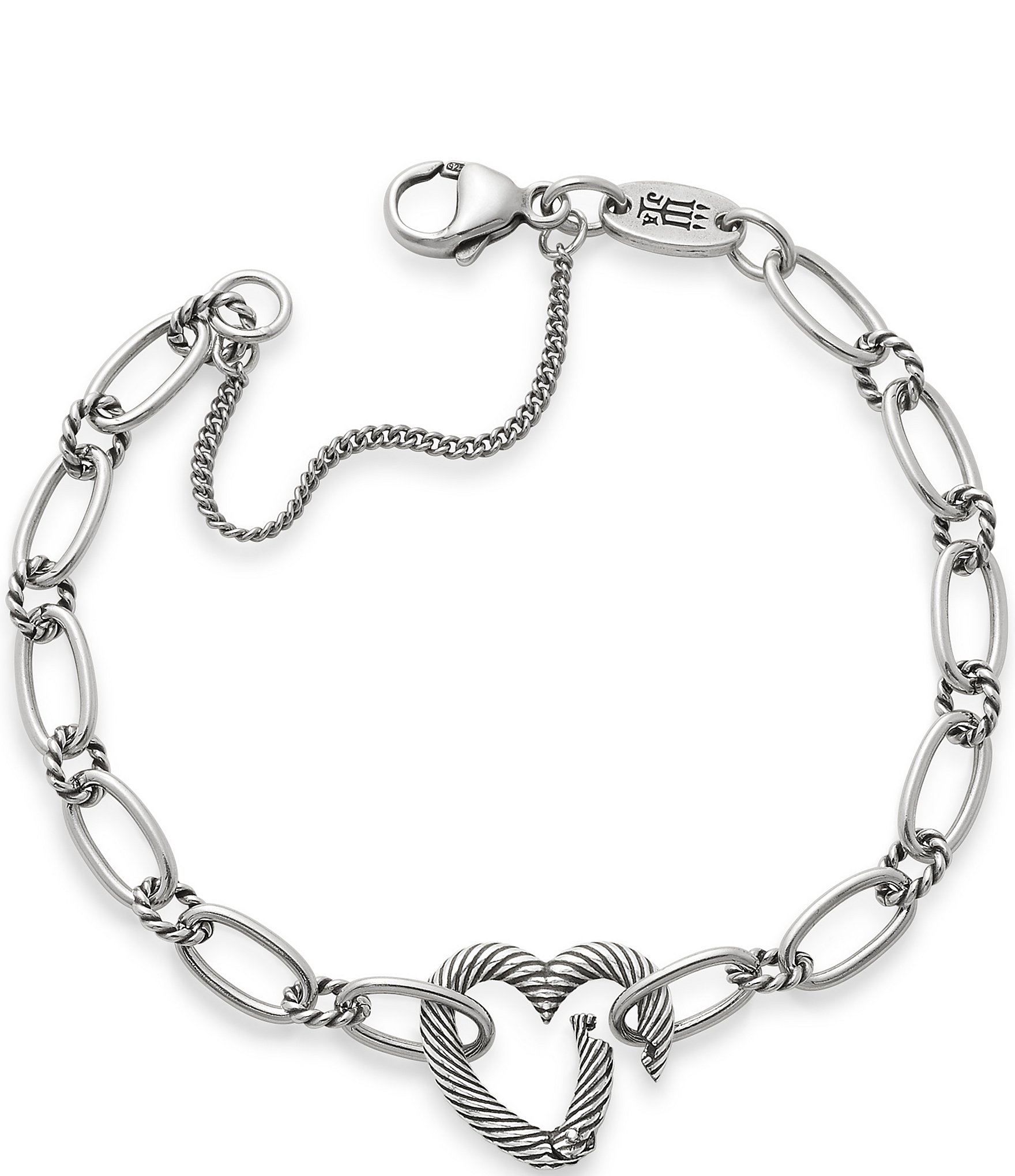 James Avery Changeable Heart Charm Bracelet