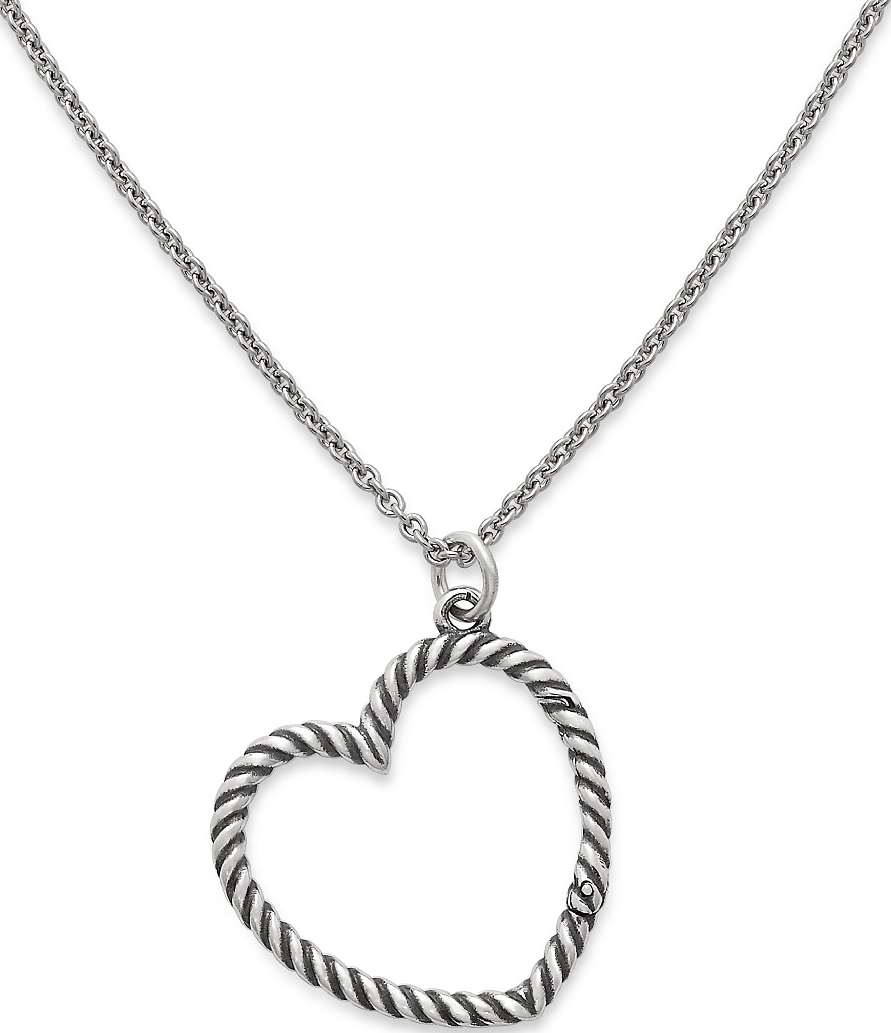 James Avery Changeable Heart Charm Holder Necklace | Dillard's