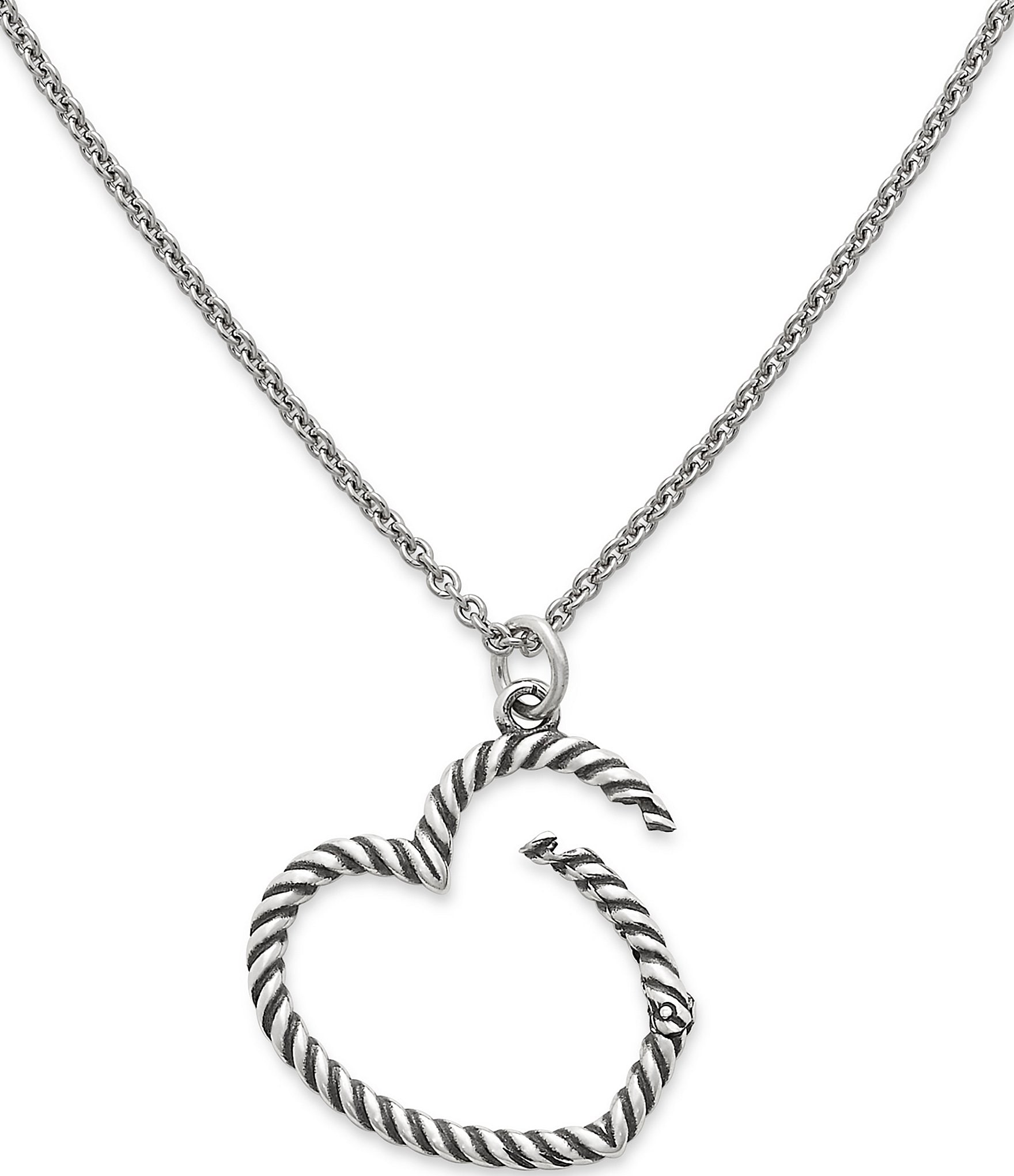 James Avery Changeable Heart Charm Holder Necklace