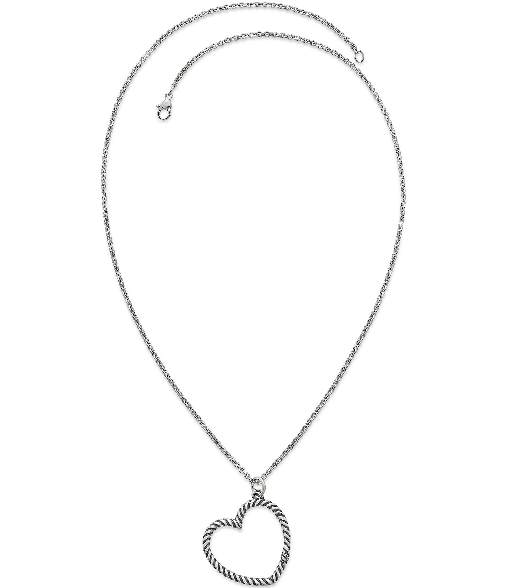 James Avery Changeable Heart Charm Holder Necklace