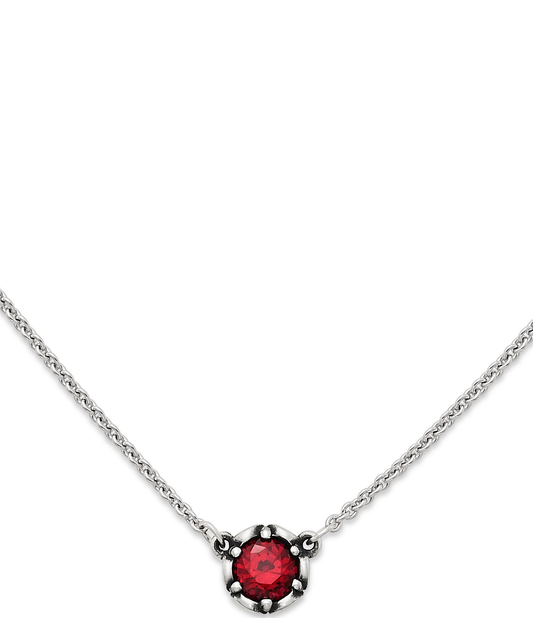 Pear-Shaped Lab-Created Ruby and White Lab-Created Sapphire Frame Necklace  in Sterling Silver with 14K Gold Plate | Zales Outlet