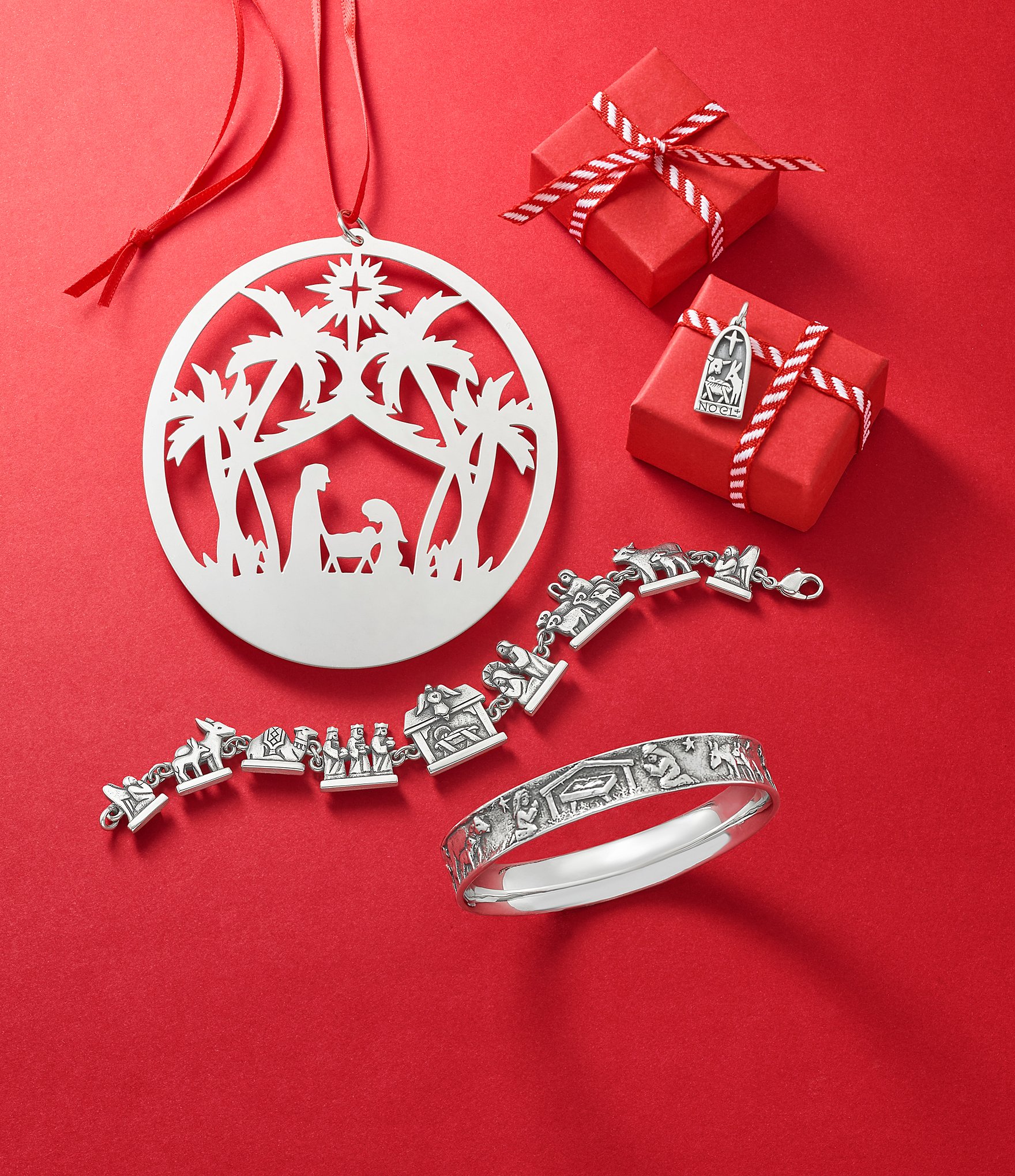 James Avery Christmas Noel Nativity Small Charm