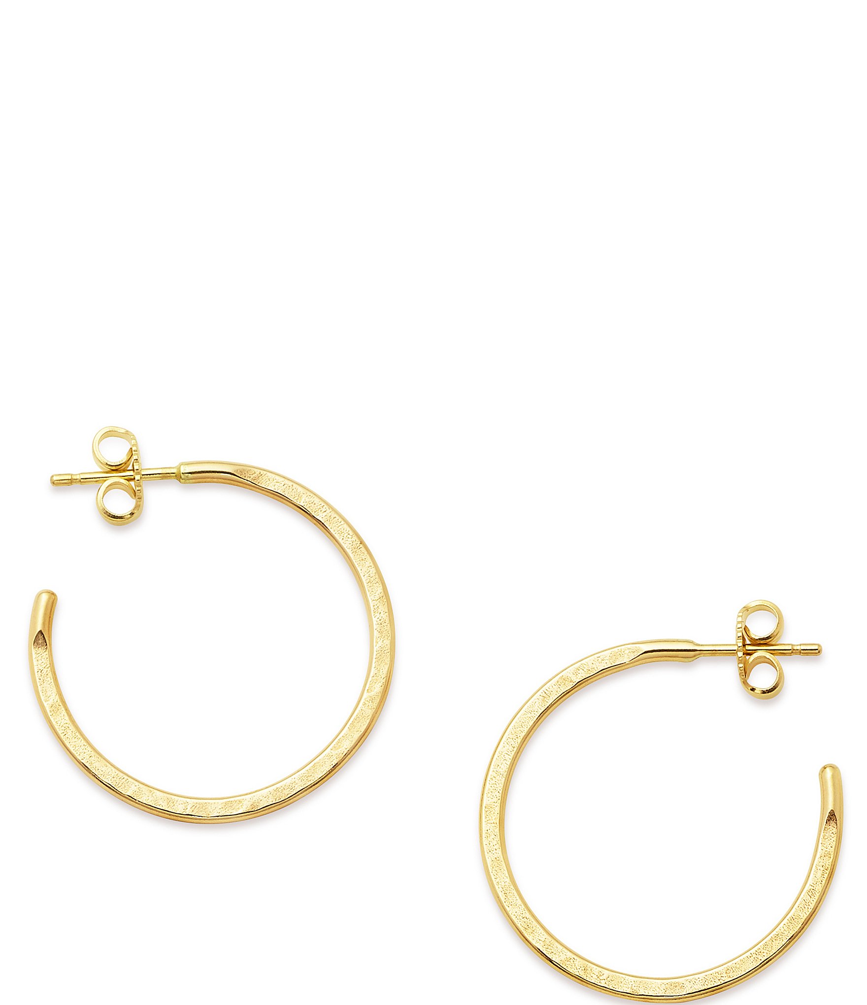 James Avery Classic Hammered Hoop Earrings, Medium