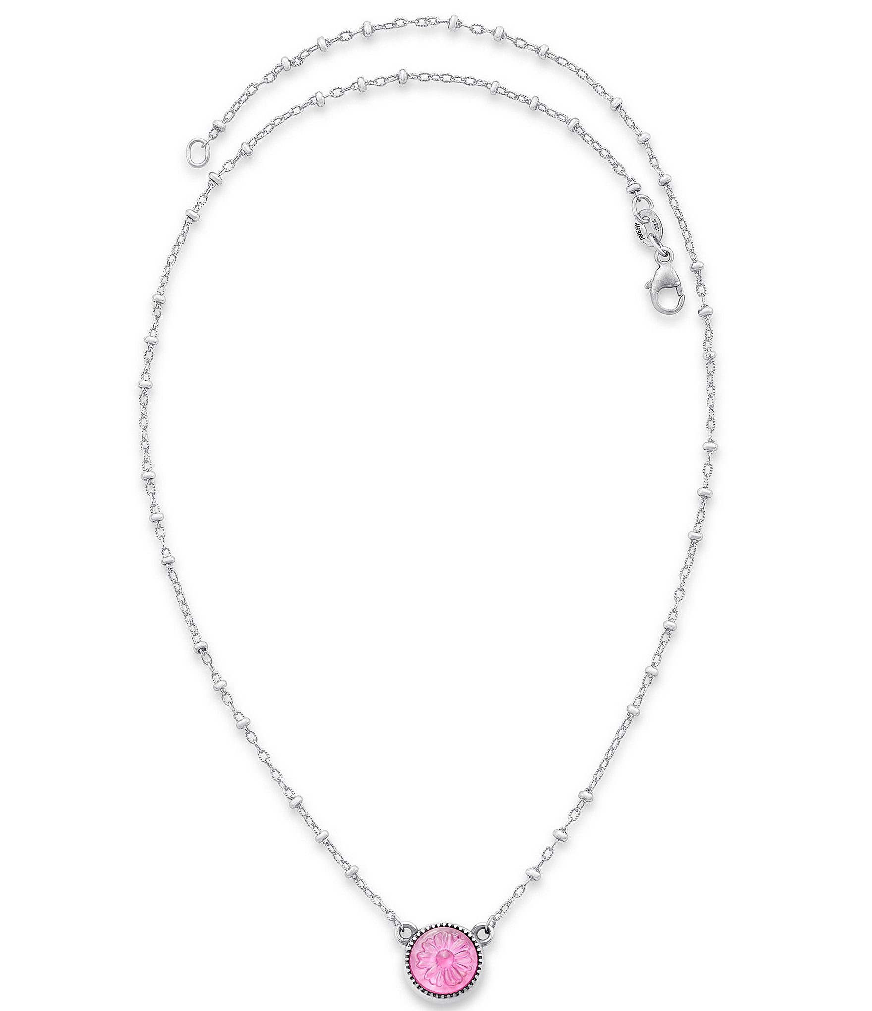 James Avery Daisy Sculpted Lab-Created Gemstone Necklace