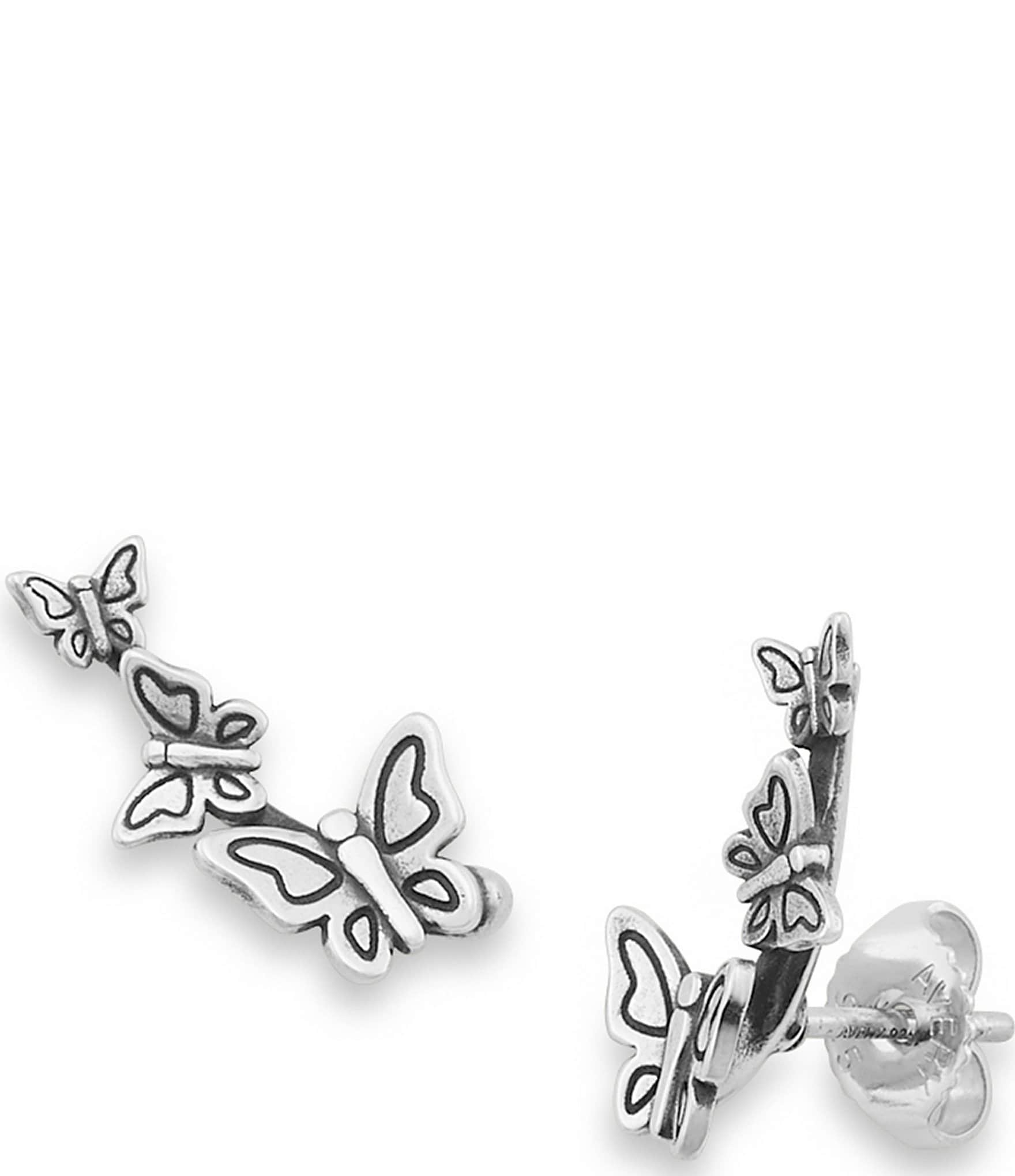 James Avery Dancing Butterfly Climber Earrings