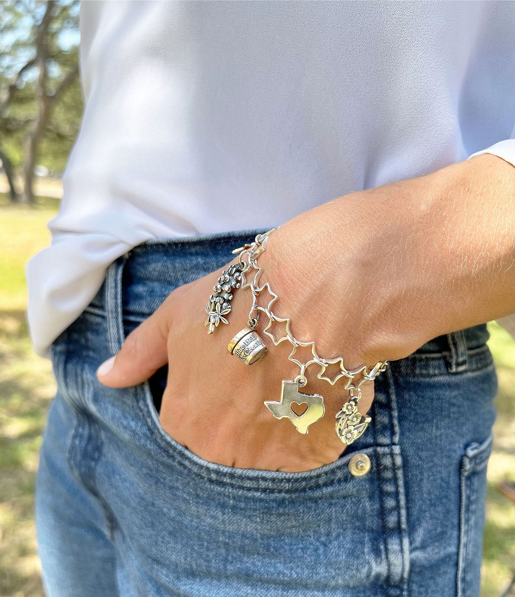 James Avery Deep In The Heart of Texas Sterling Silver Charm