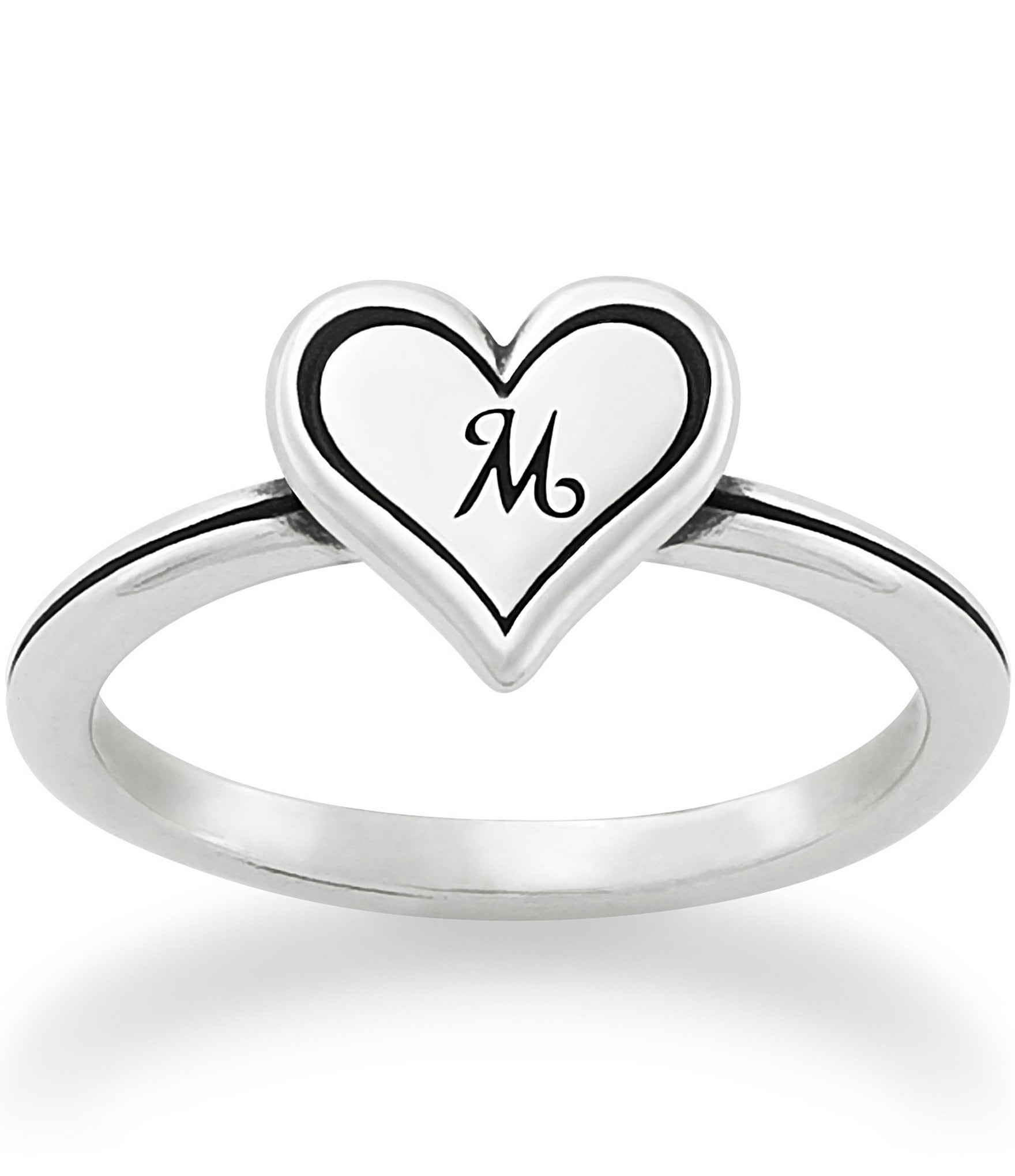 James Avery Delicate Heart Initial Ring