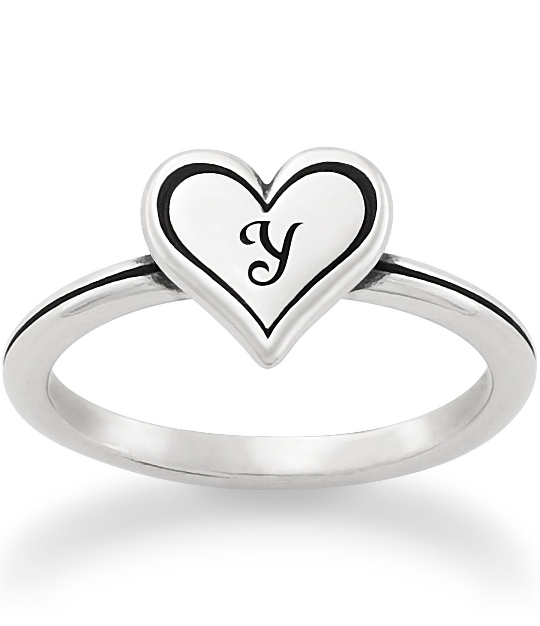 James Avery Delicate Heart Initial Ring