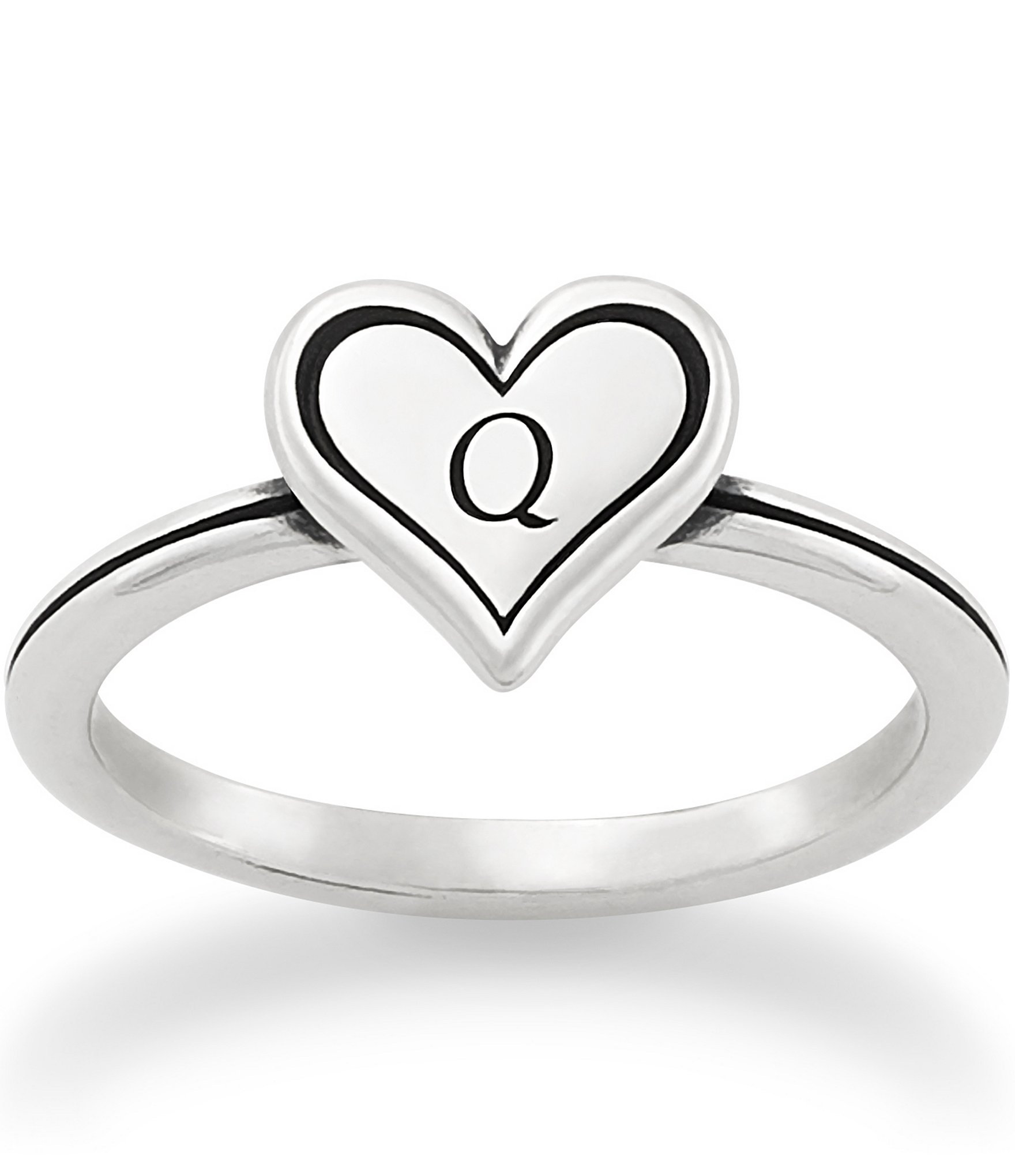 James Avery Delicate Heart Initial Ring