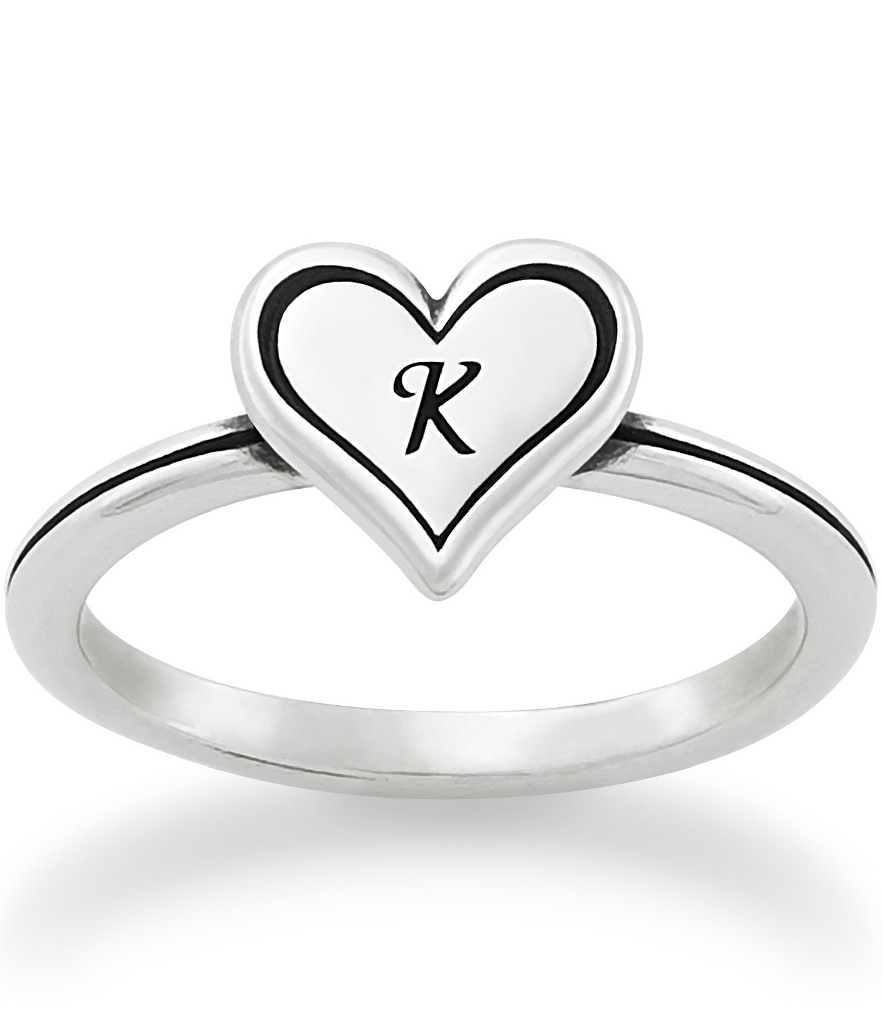 James Avery Delicate Heart Initial Ring