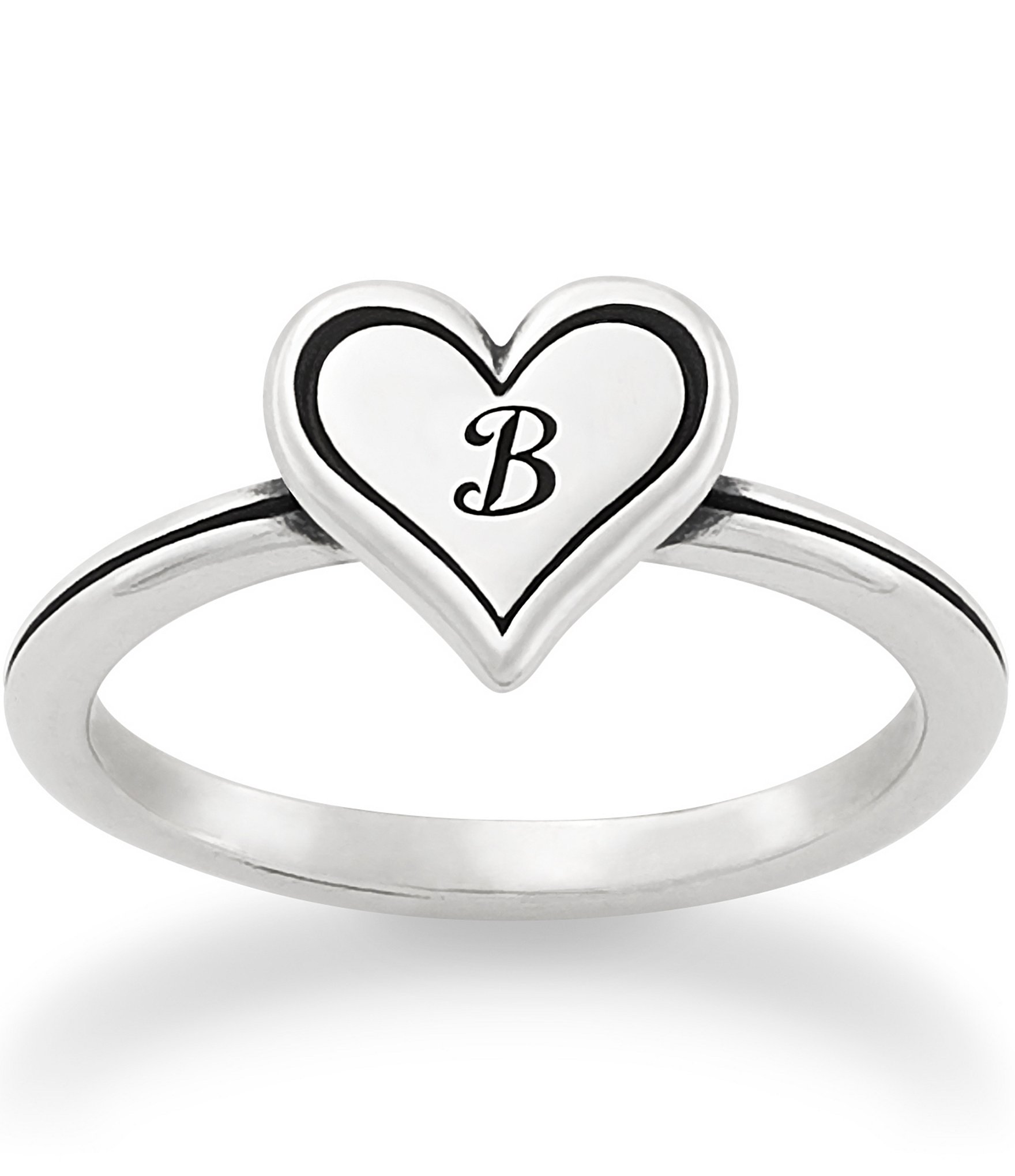 James Avery Delicate Heart Initial Ring