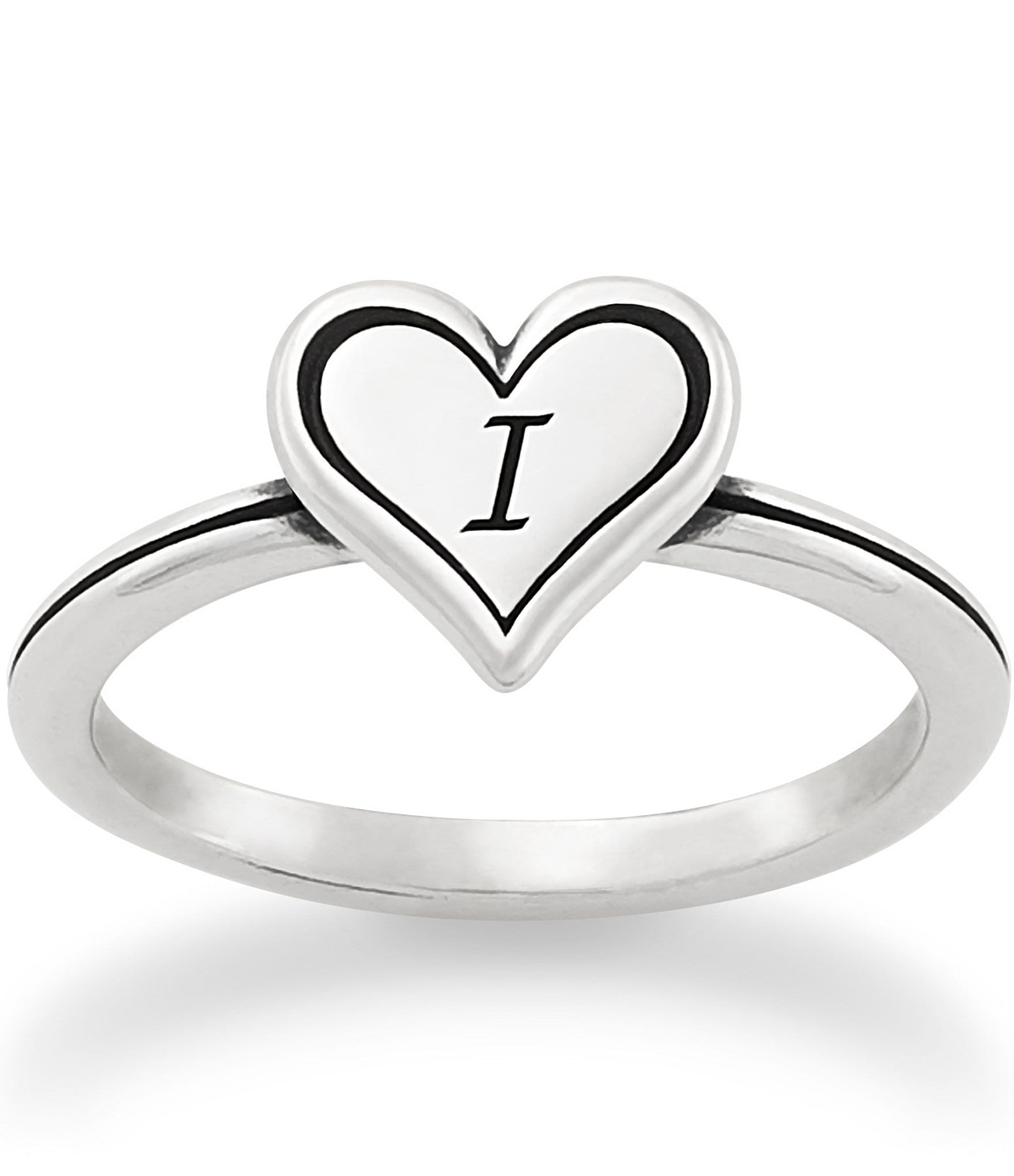 James Avery Delicate Heart Initial Ring