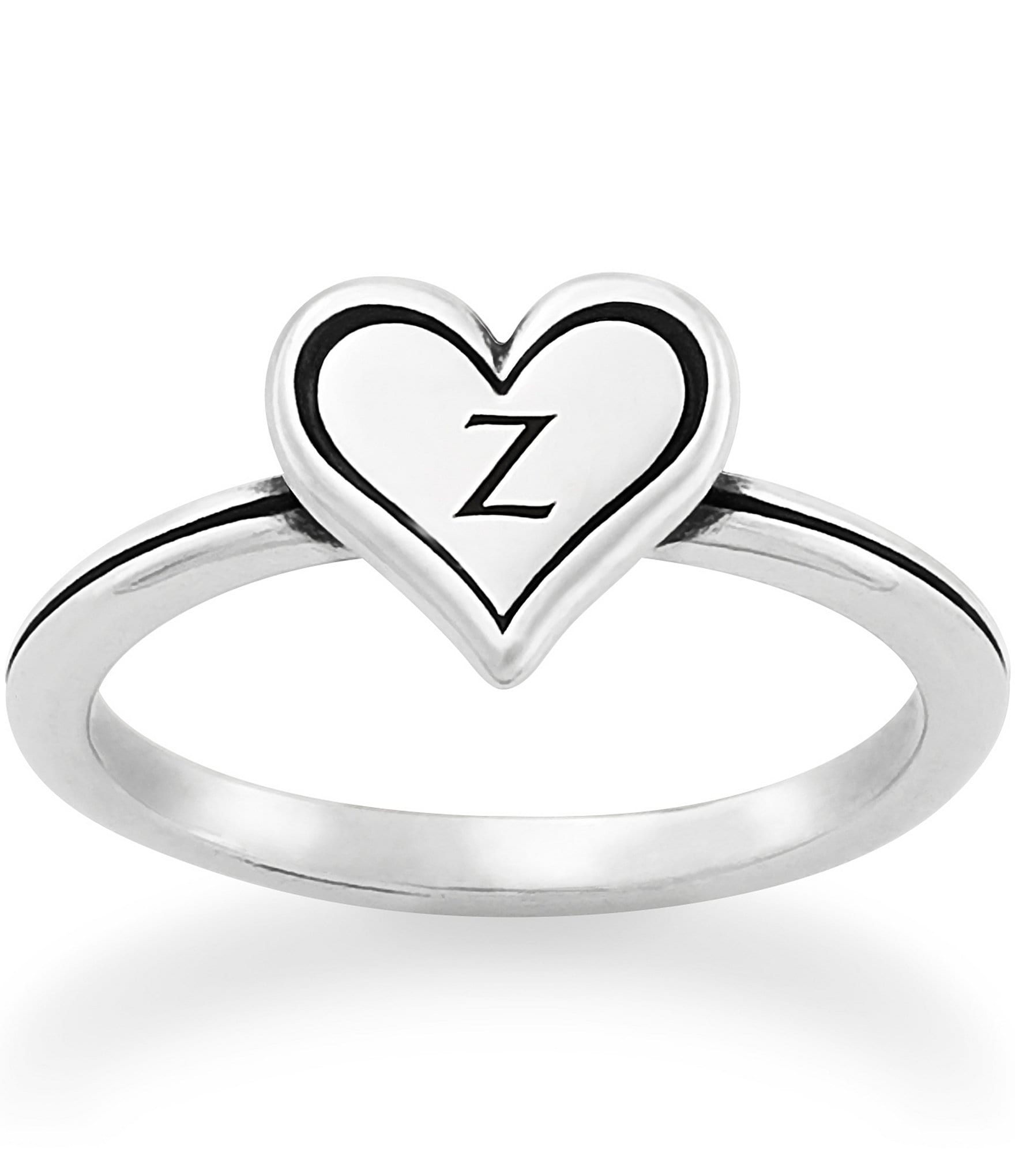 James Avery Delicate Heart Initial Ring