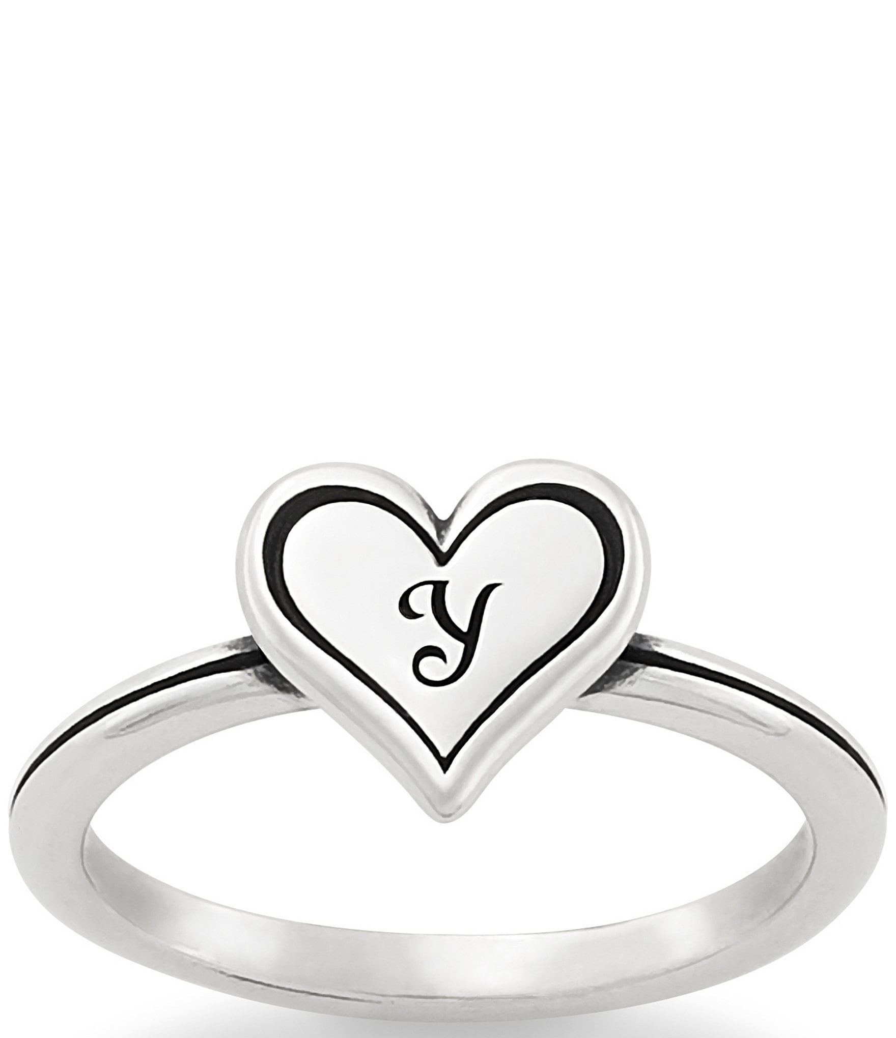 James Avery Delicate Heart Initial Ring