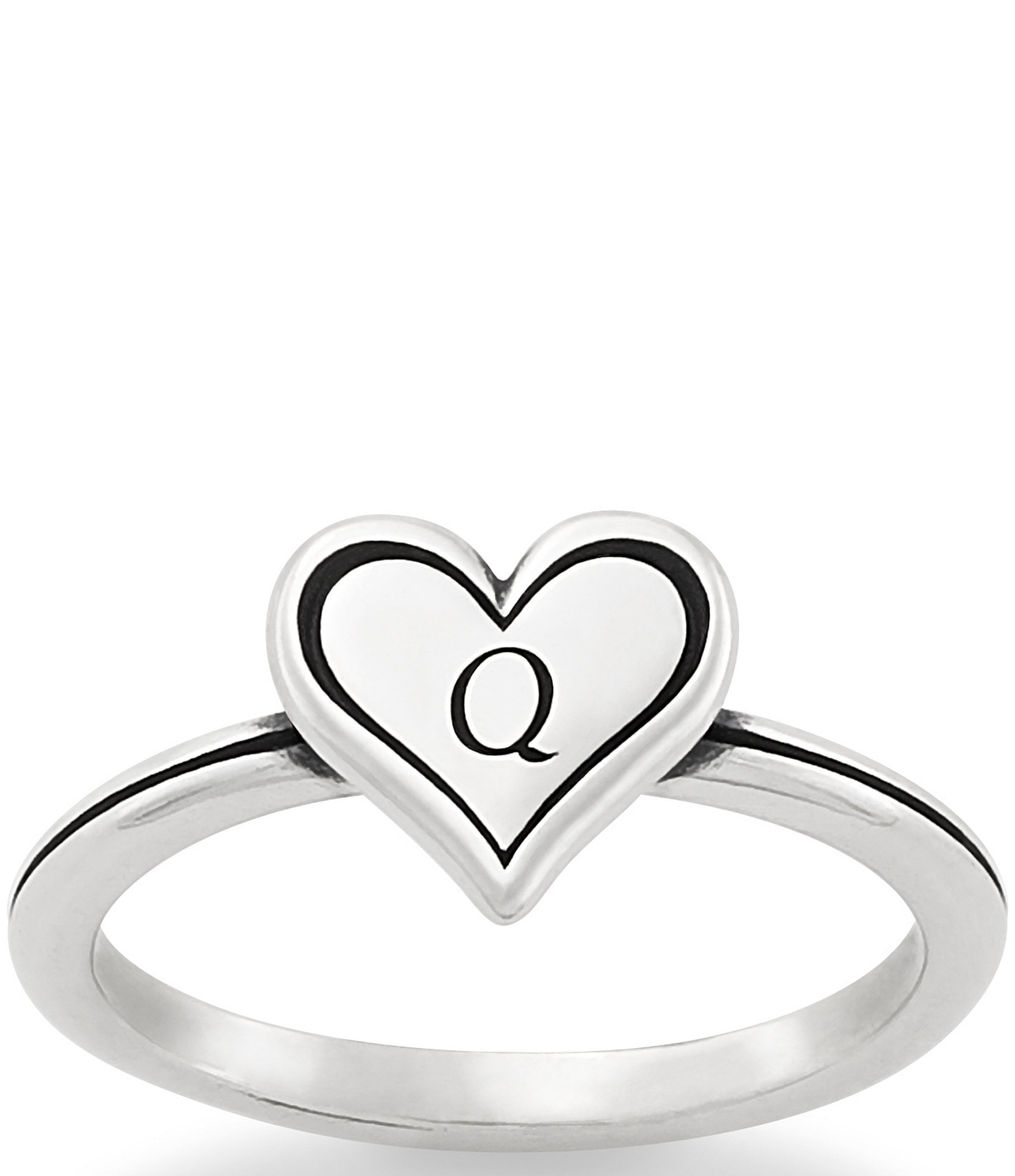 James Avery Delicate Heart Initial Ring