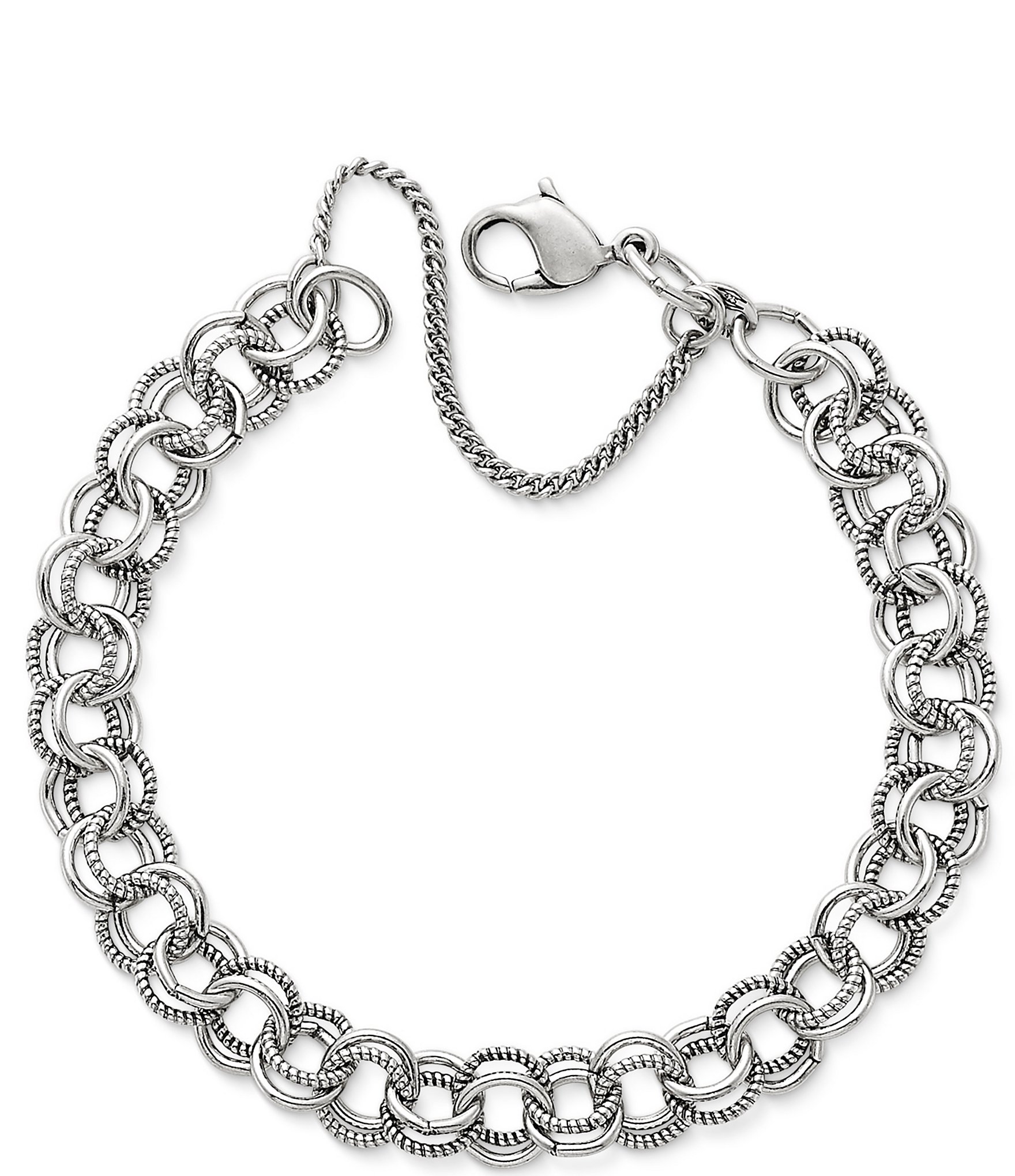 James Avery Double Link Charm Bracelet | Dillard's