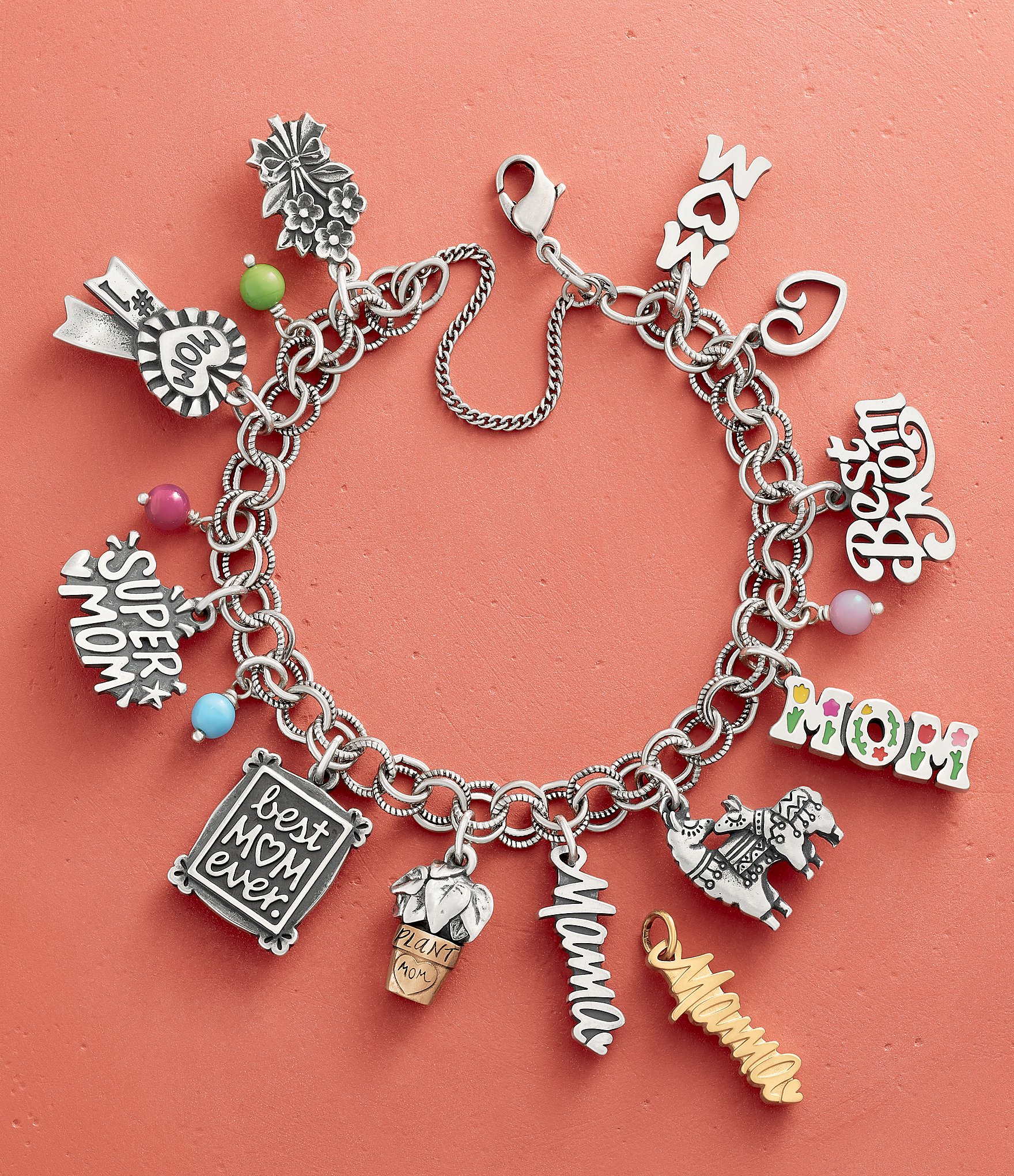 James Avery Double Link Charm Bracelet