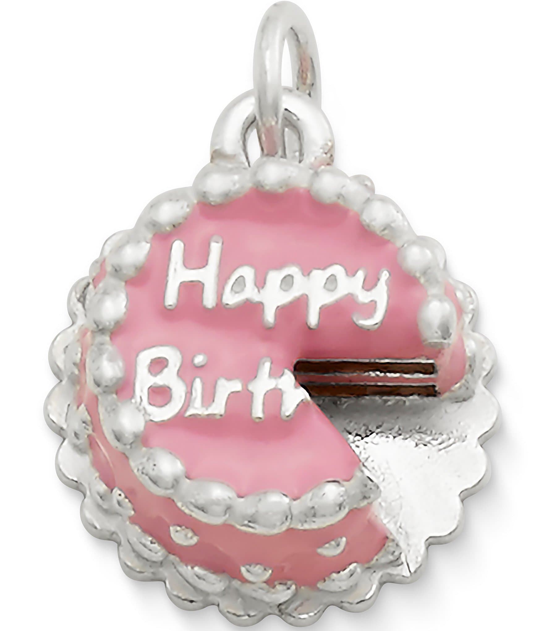 James Avery Enamel Birthday Cake Charm - Pink
