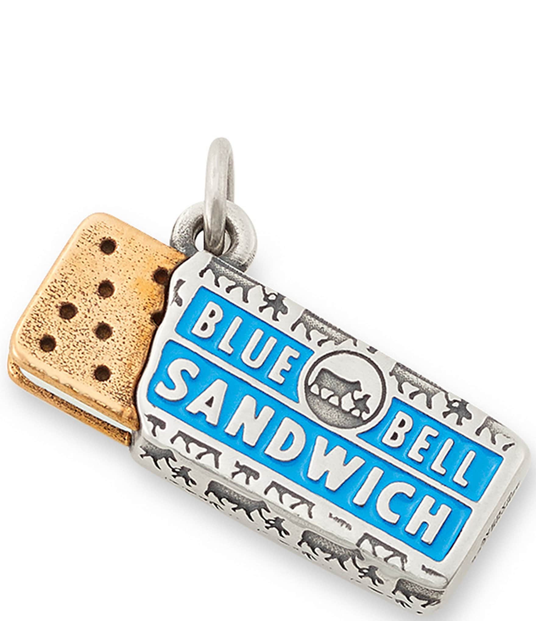 James Avery Enamel Bluebell Ice Cream Sandwich Charm