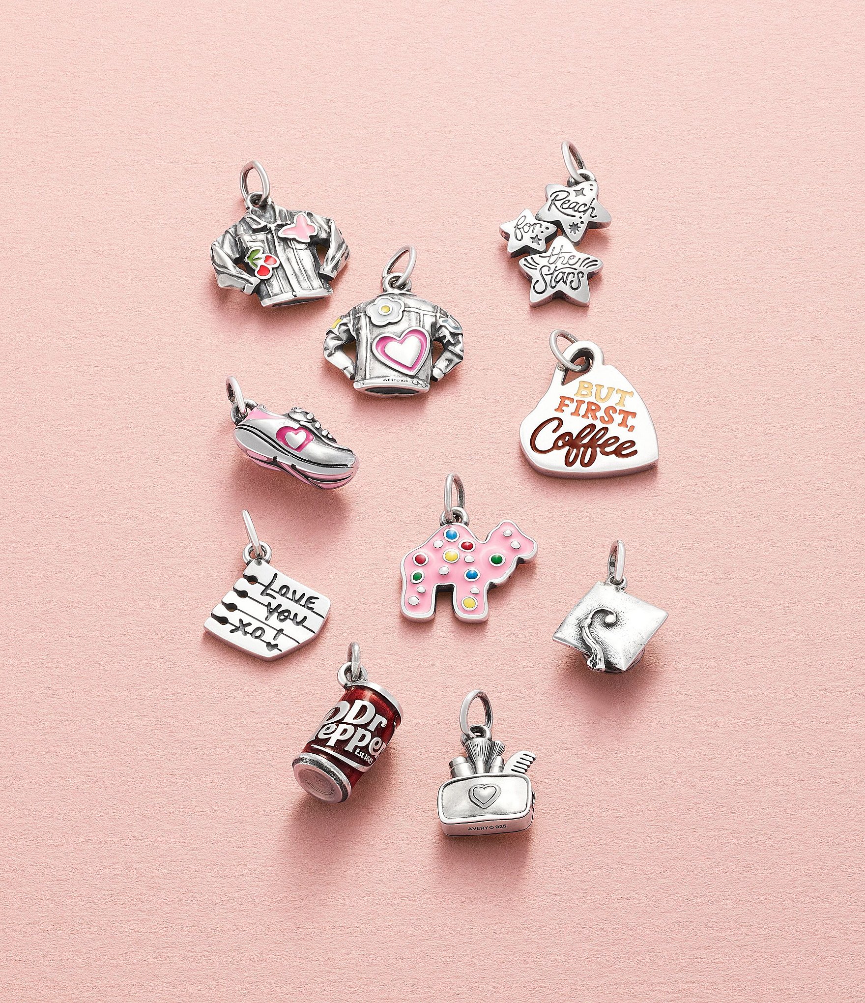 James Avery Enamel But First, Coffee Charm