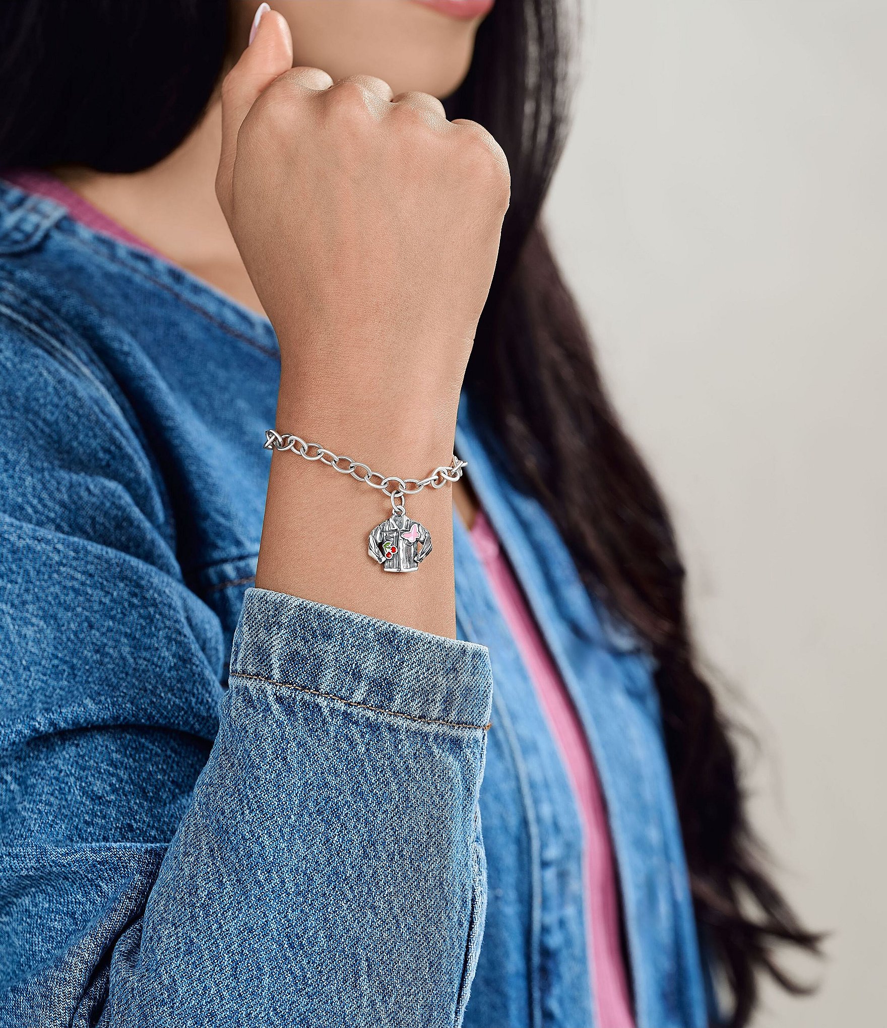 James Avery Enamel Denim Jacket Charm