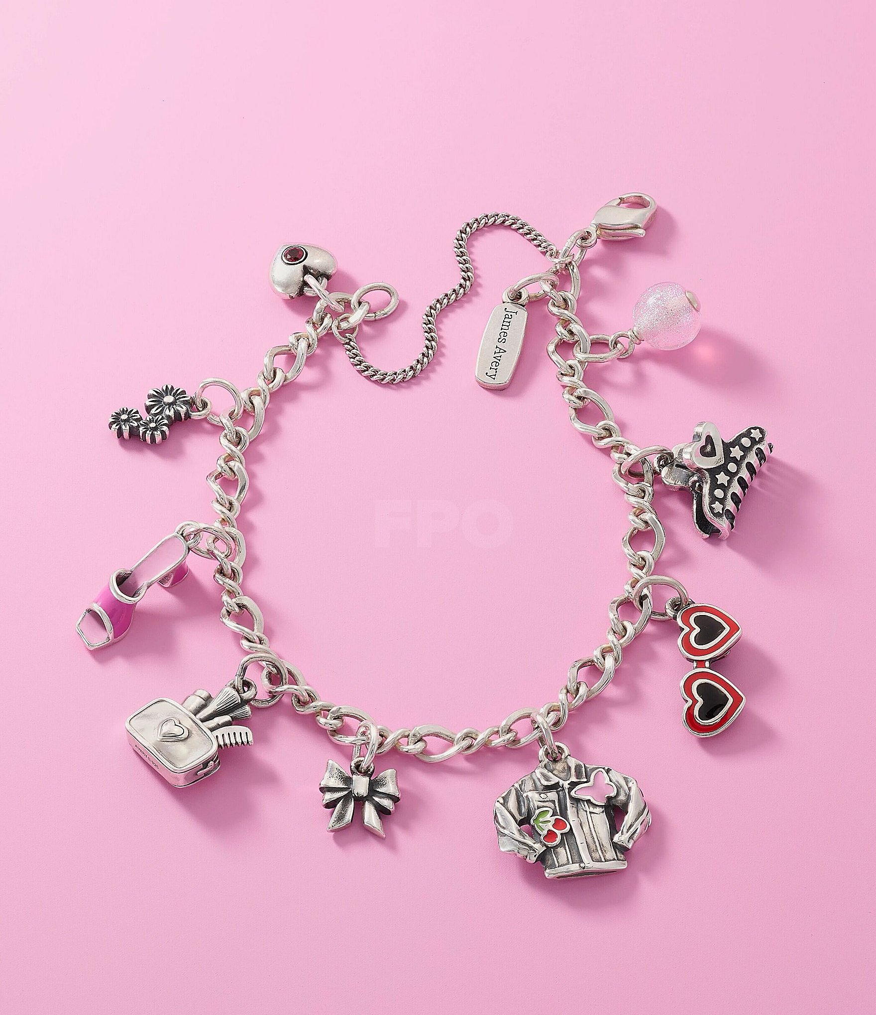 James Avery Enamel Denim Jacket Charm