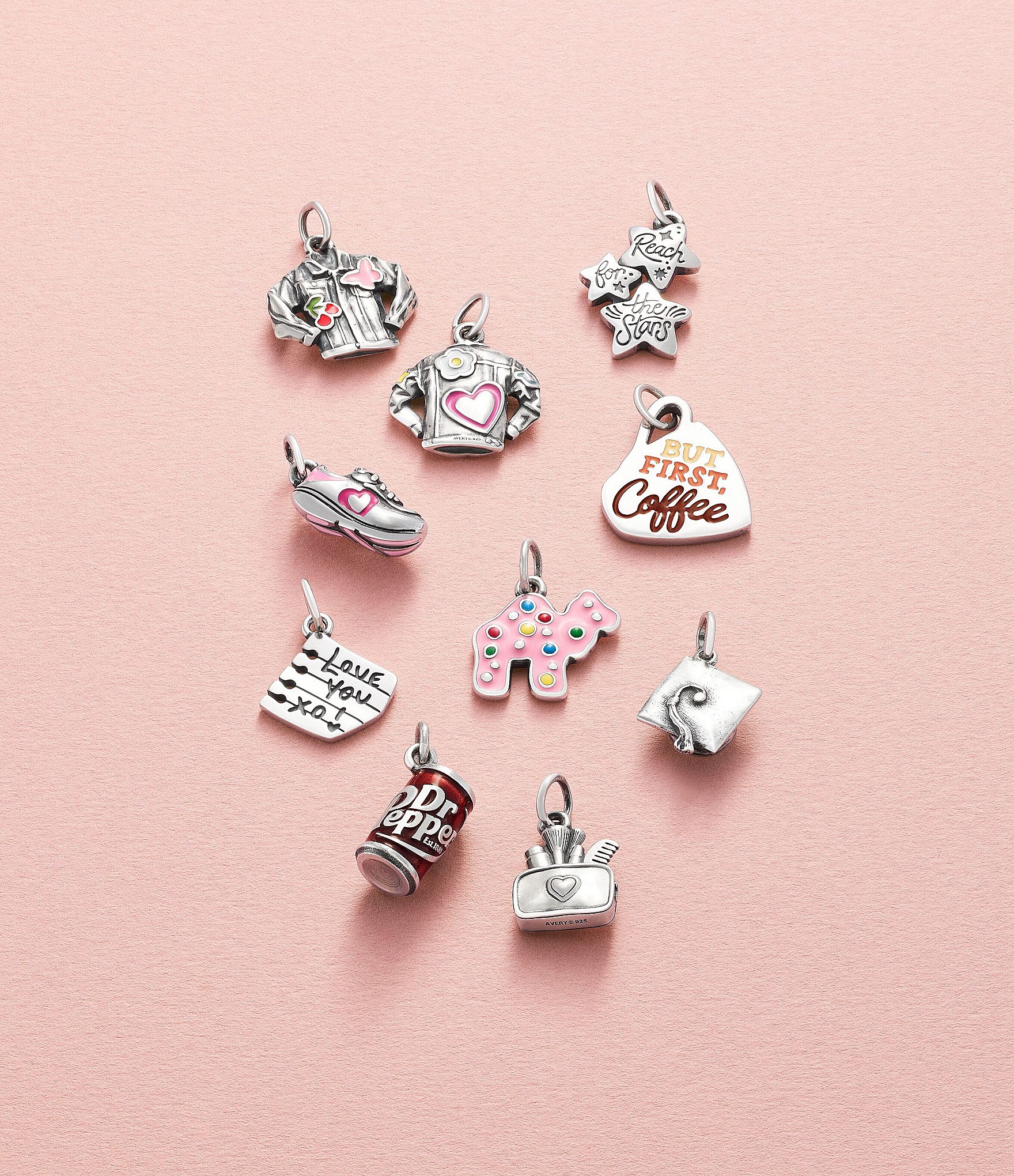 James Avery Enamel Denim Jacket Charm