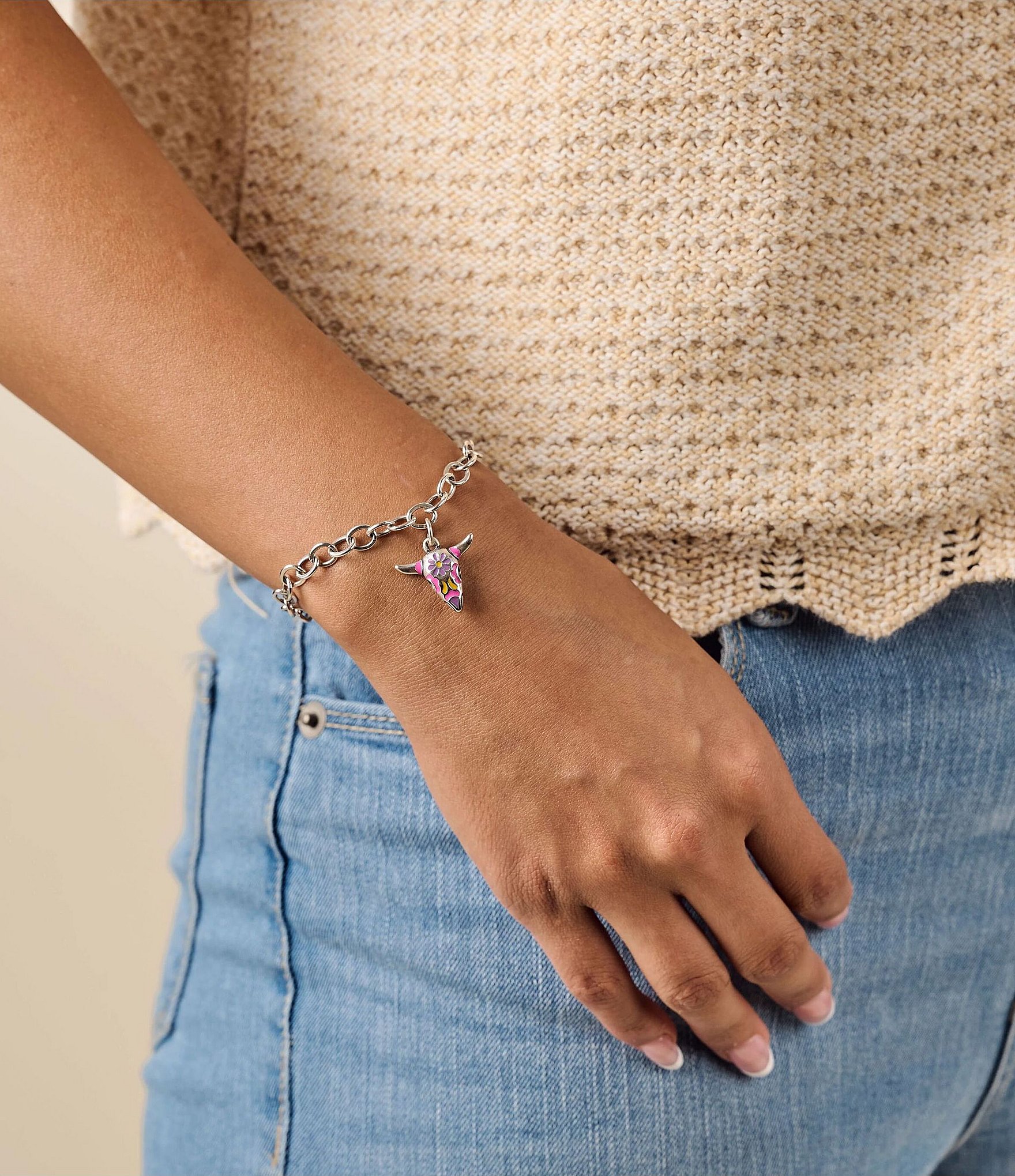 James Avery Enamel Desert Bloom Charm