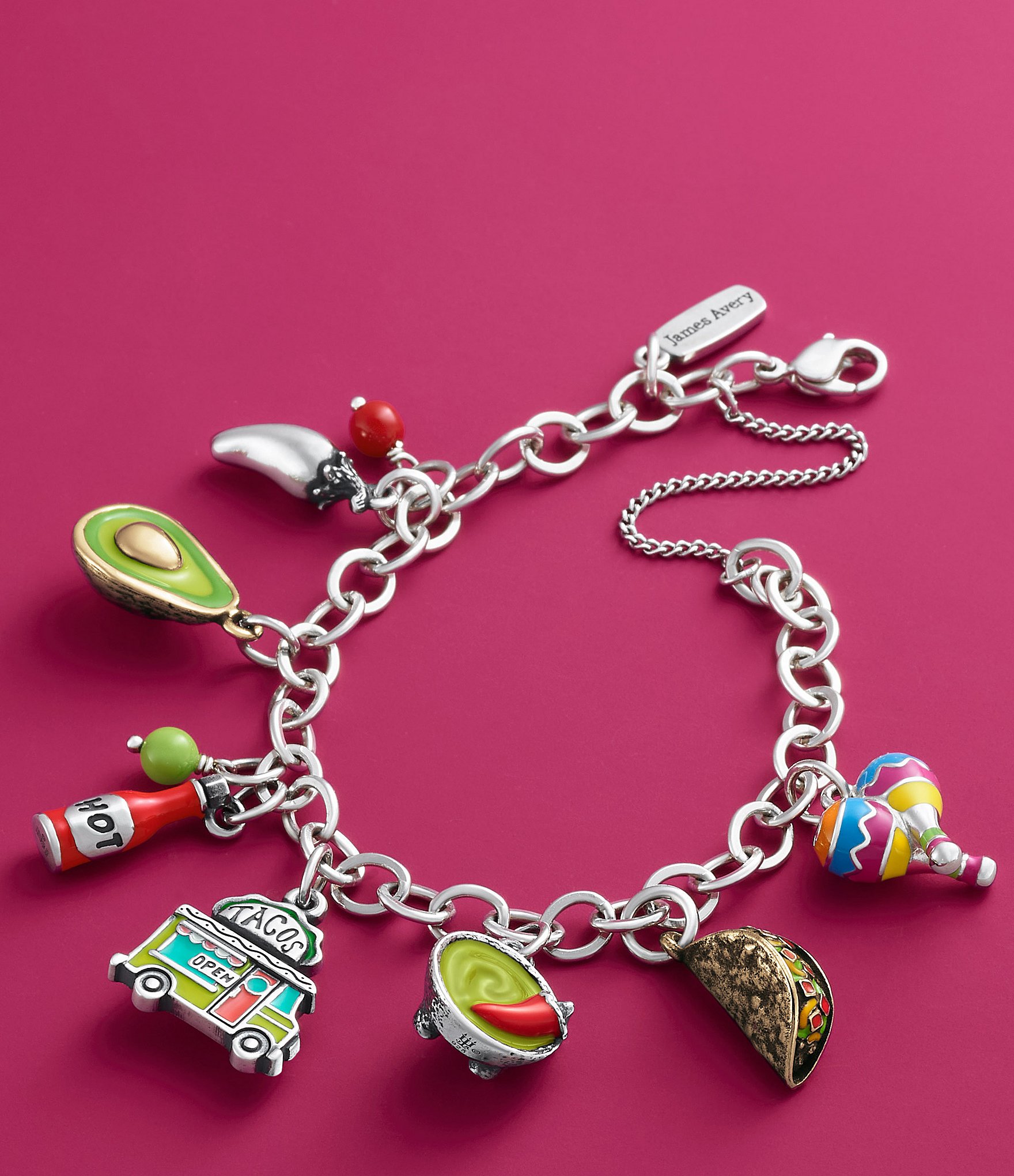 James Avery Enamel Festive Maracas Charm