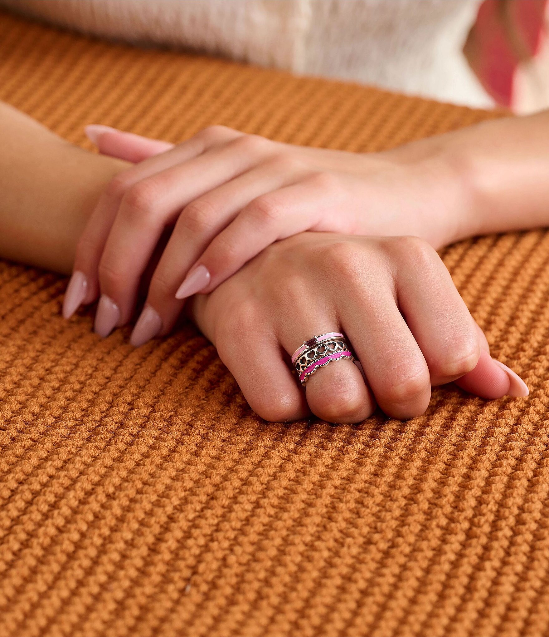 James Avery Enamel Gemstone Stacker Ring