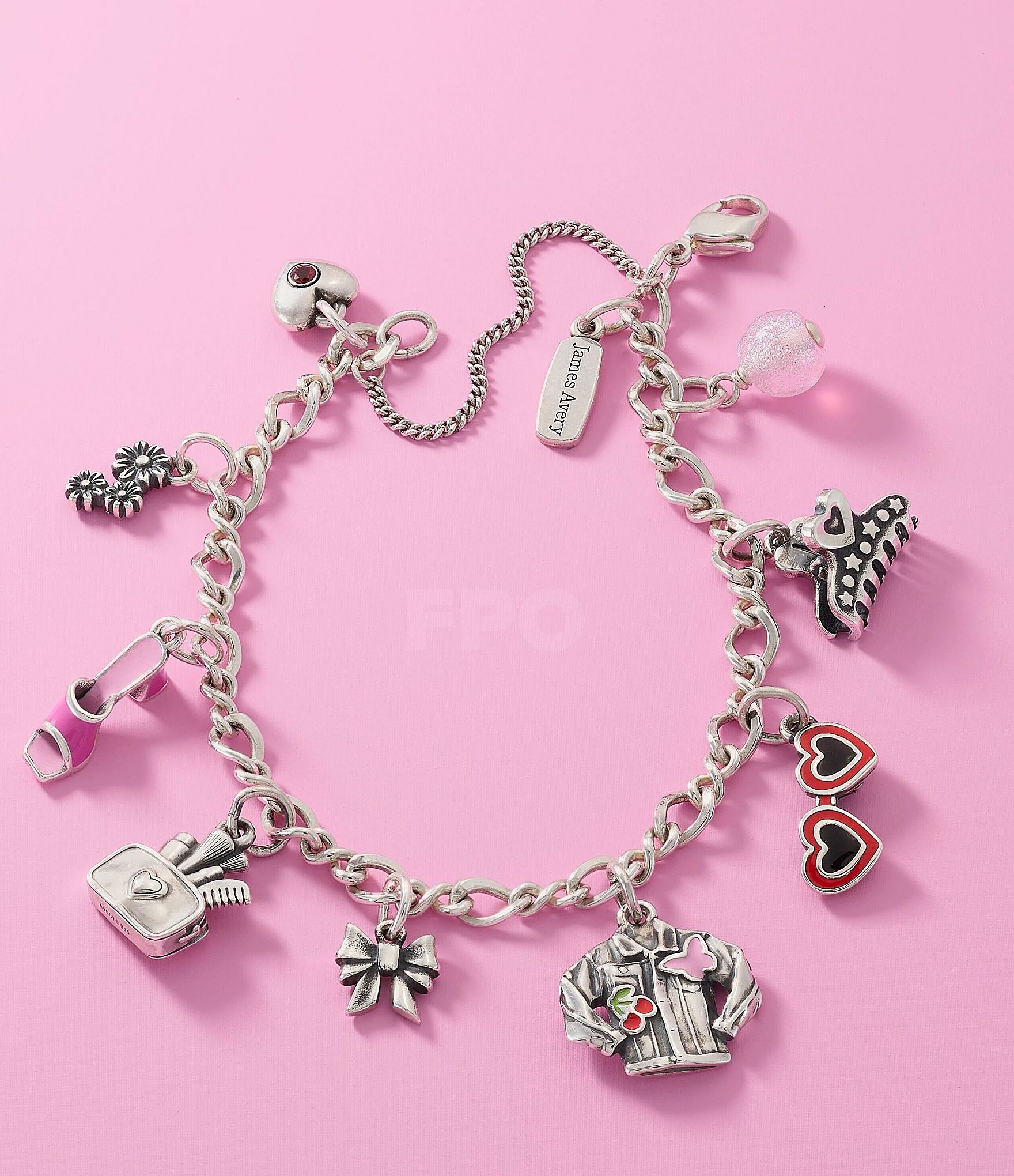 James Avery Enamel Heart Sunglasses Charm