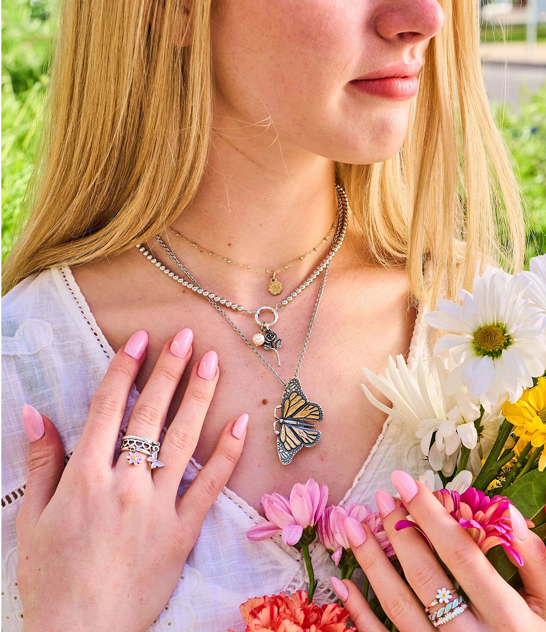 James Avery Enamel Mini Butterfly Charm