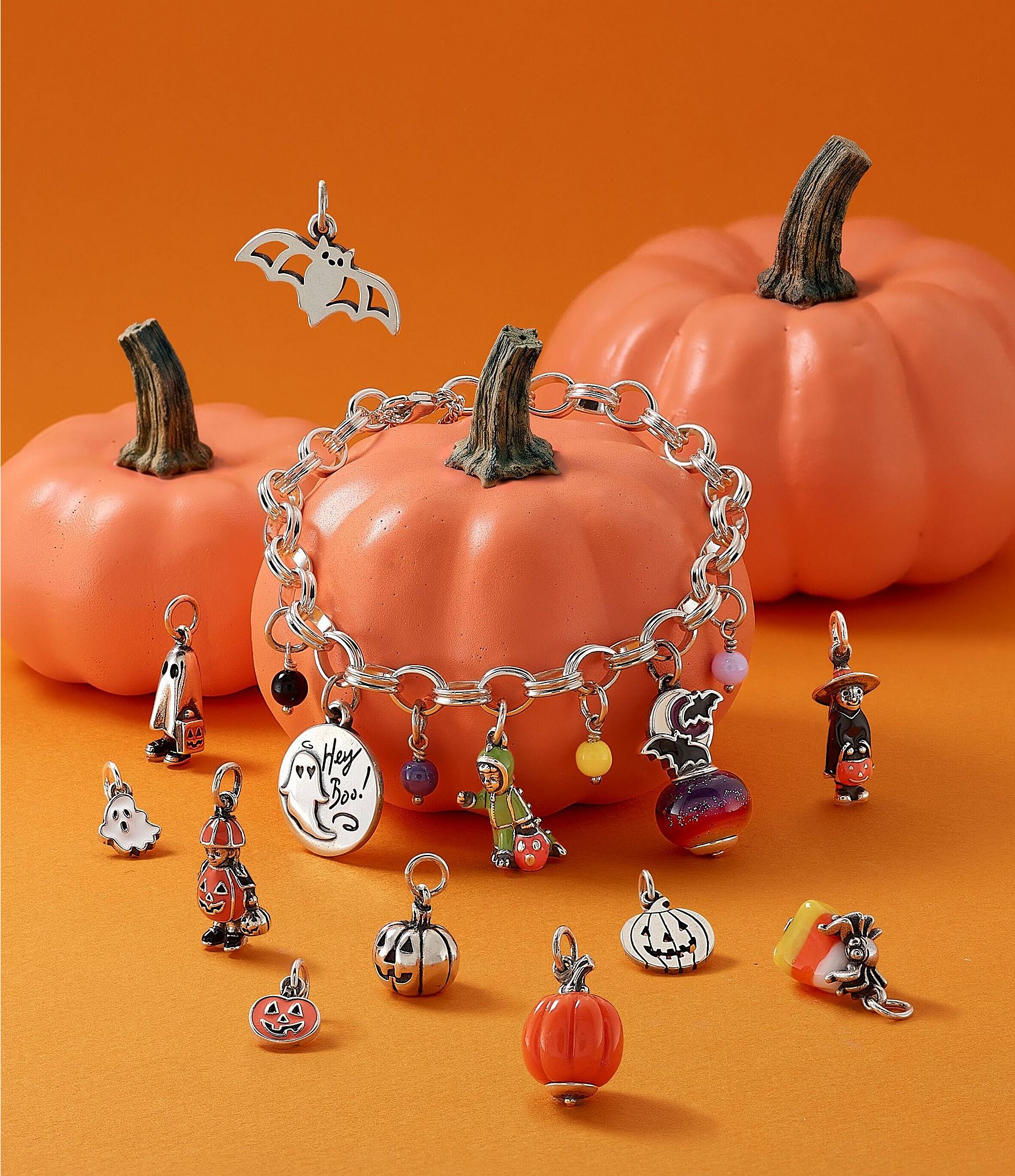 James Avery Enamel Mini Pumpkin Charm