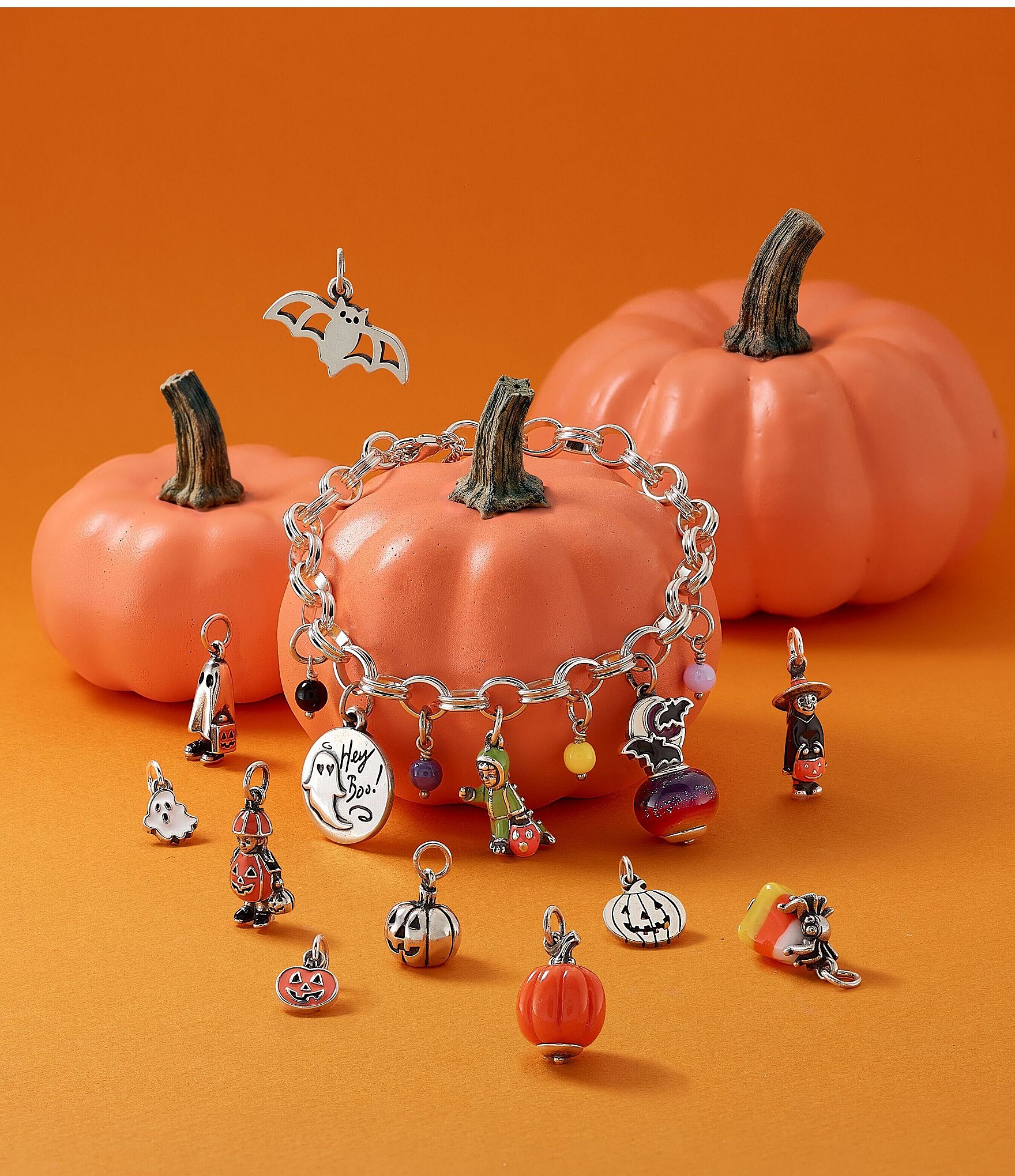 James Avery Enamel Pumpkin Costume Charm